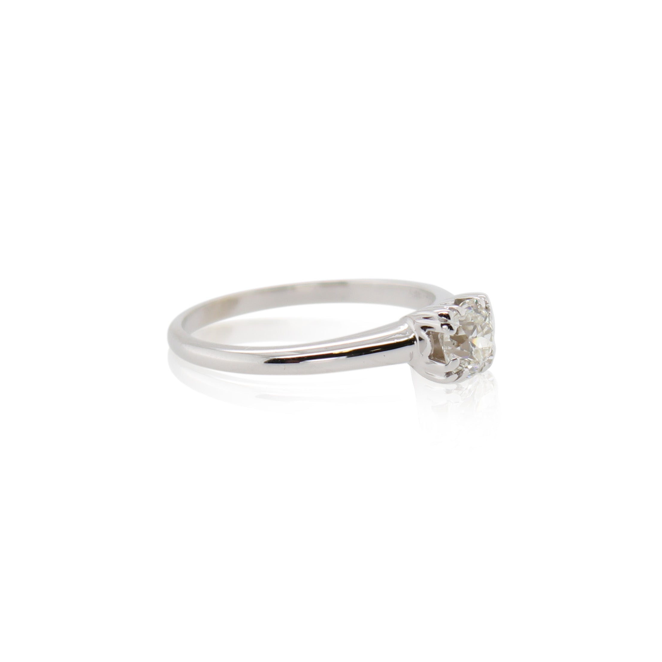 Estate Solitaire Diamond Engagement Ring