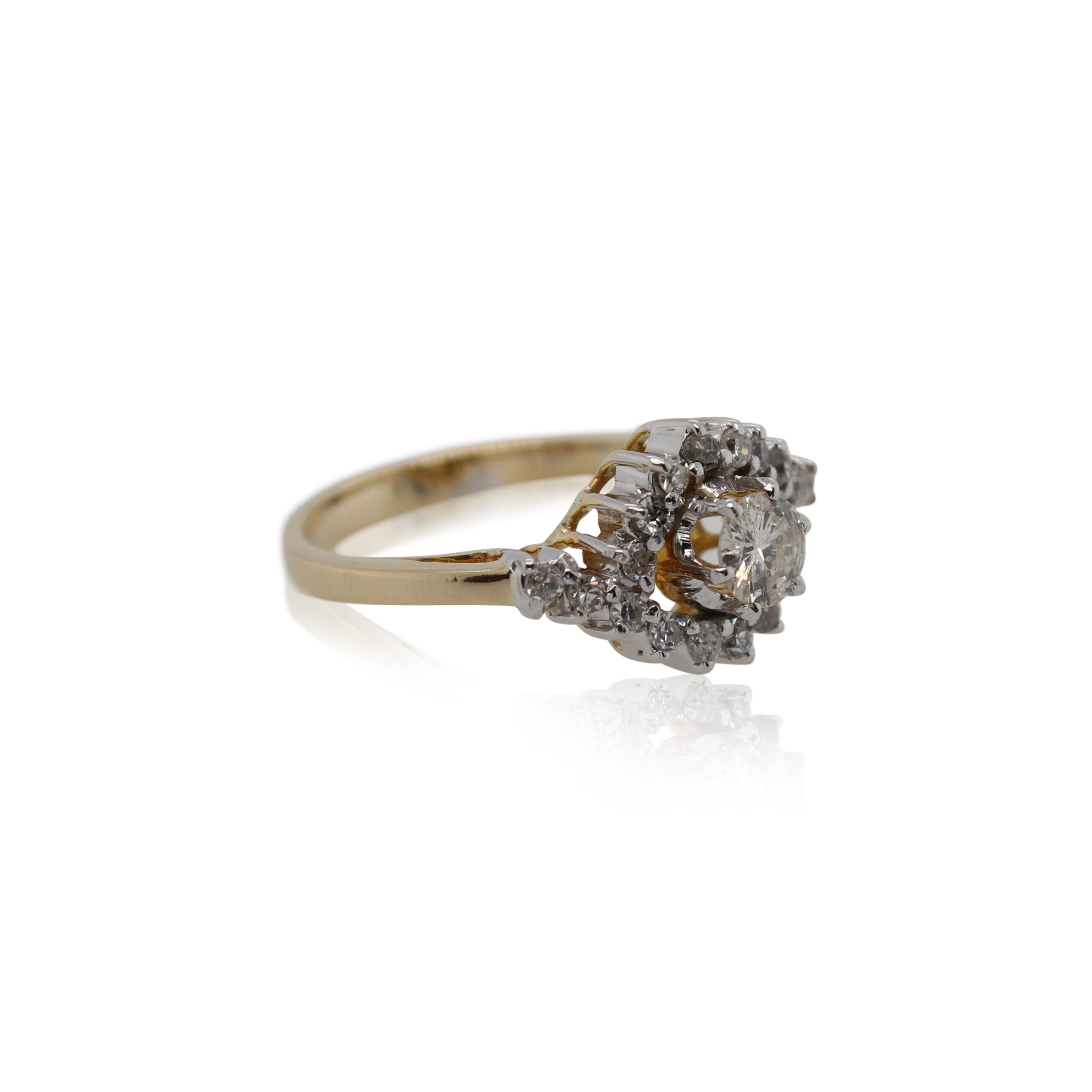 Diamond Bypass Ring