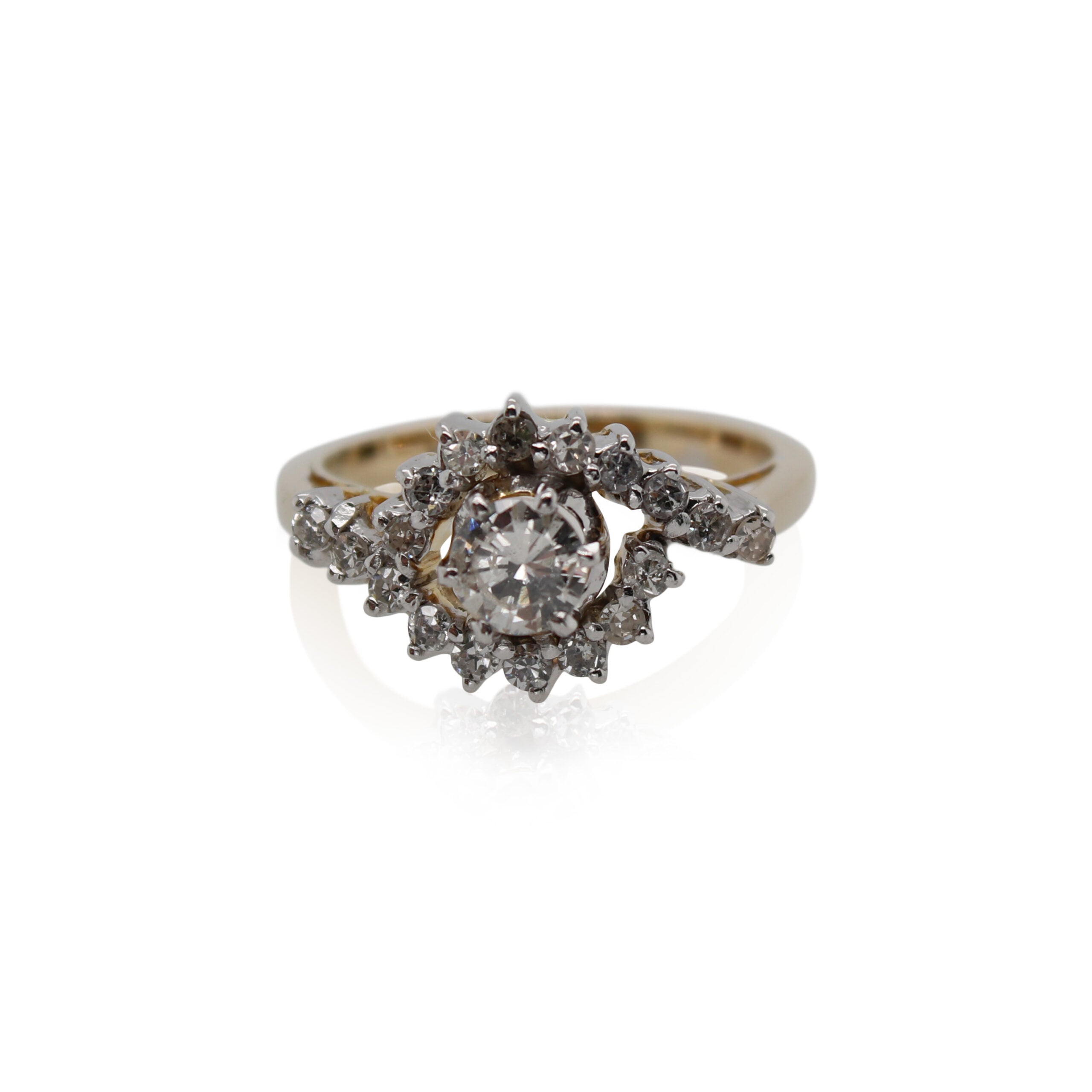 Diamond Bypass Ring