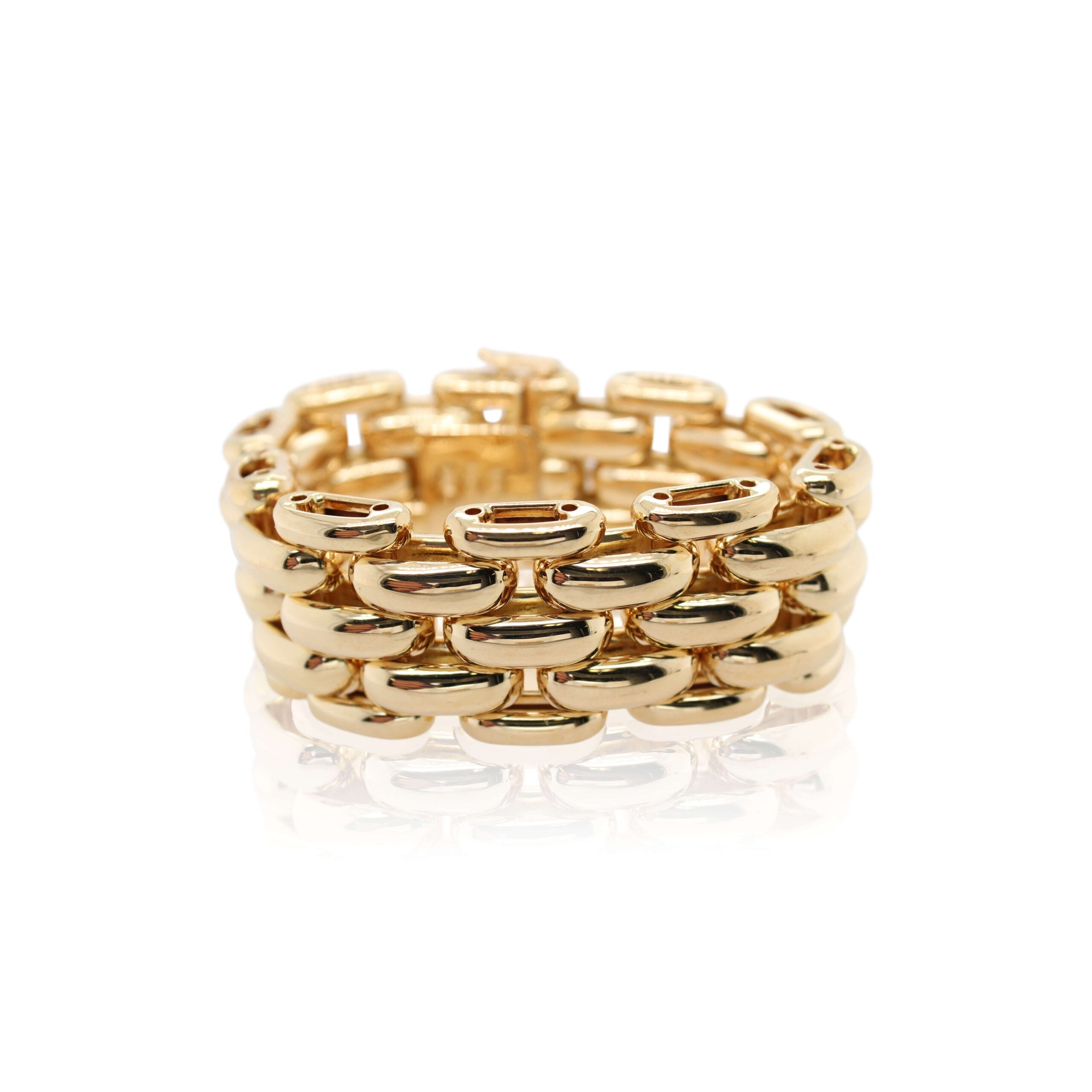 Five Row Wide Link Bracelet