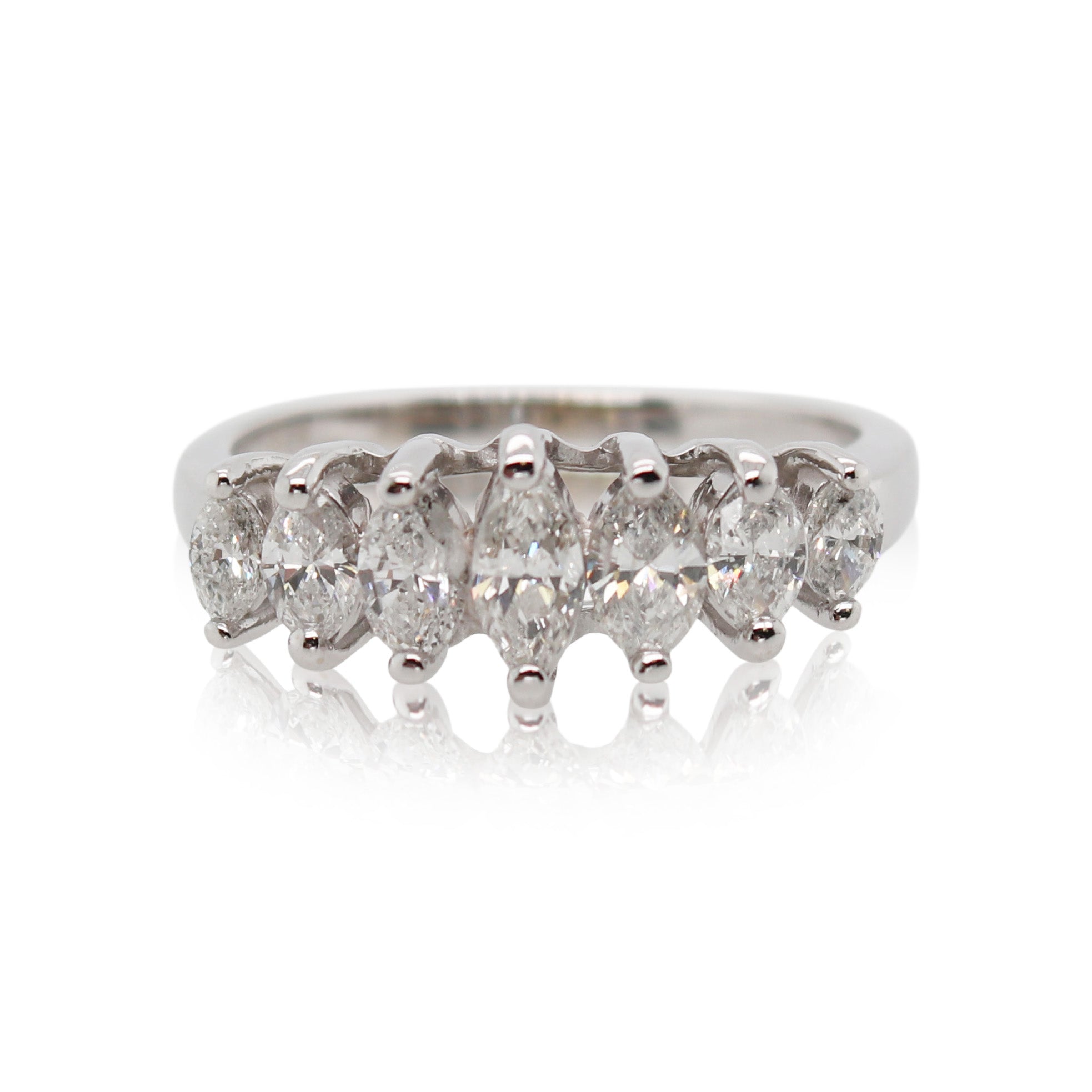 7 Stone Marquise Diamond Ring