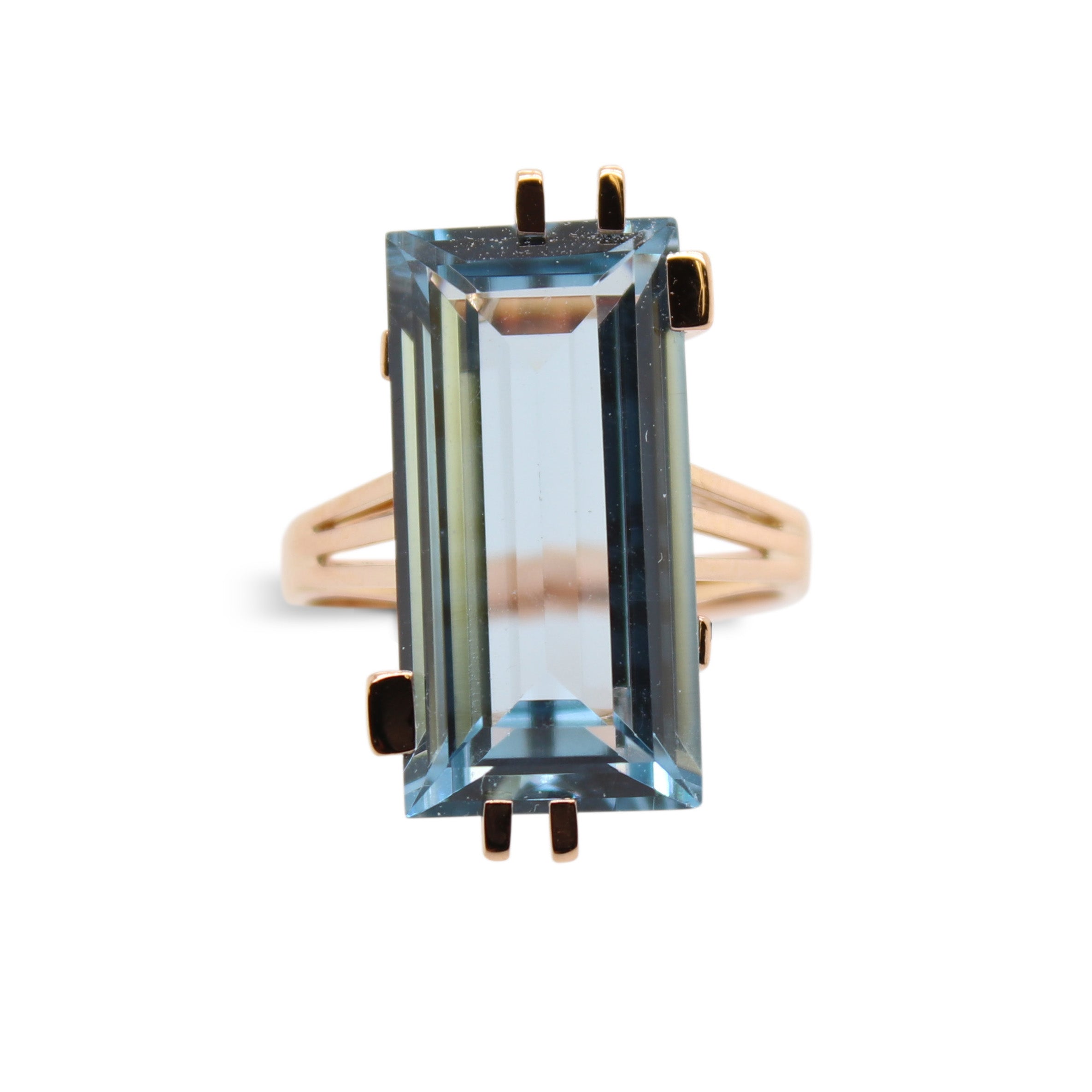 Emerald Cut Spinel Ring