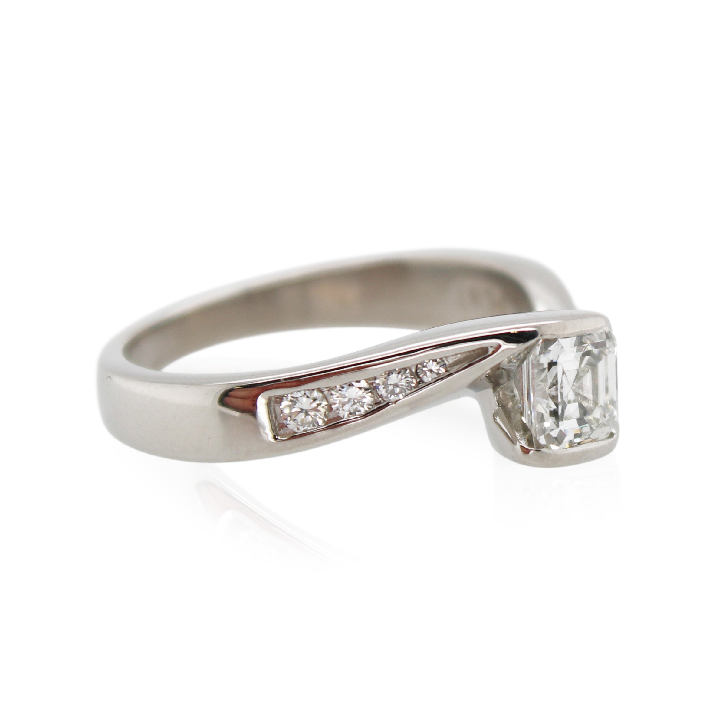 1.10ct Diamond Bypass Ring