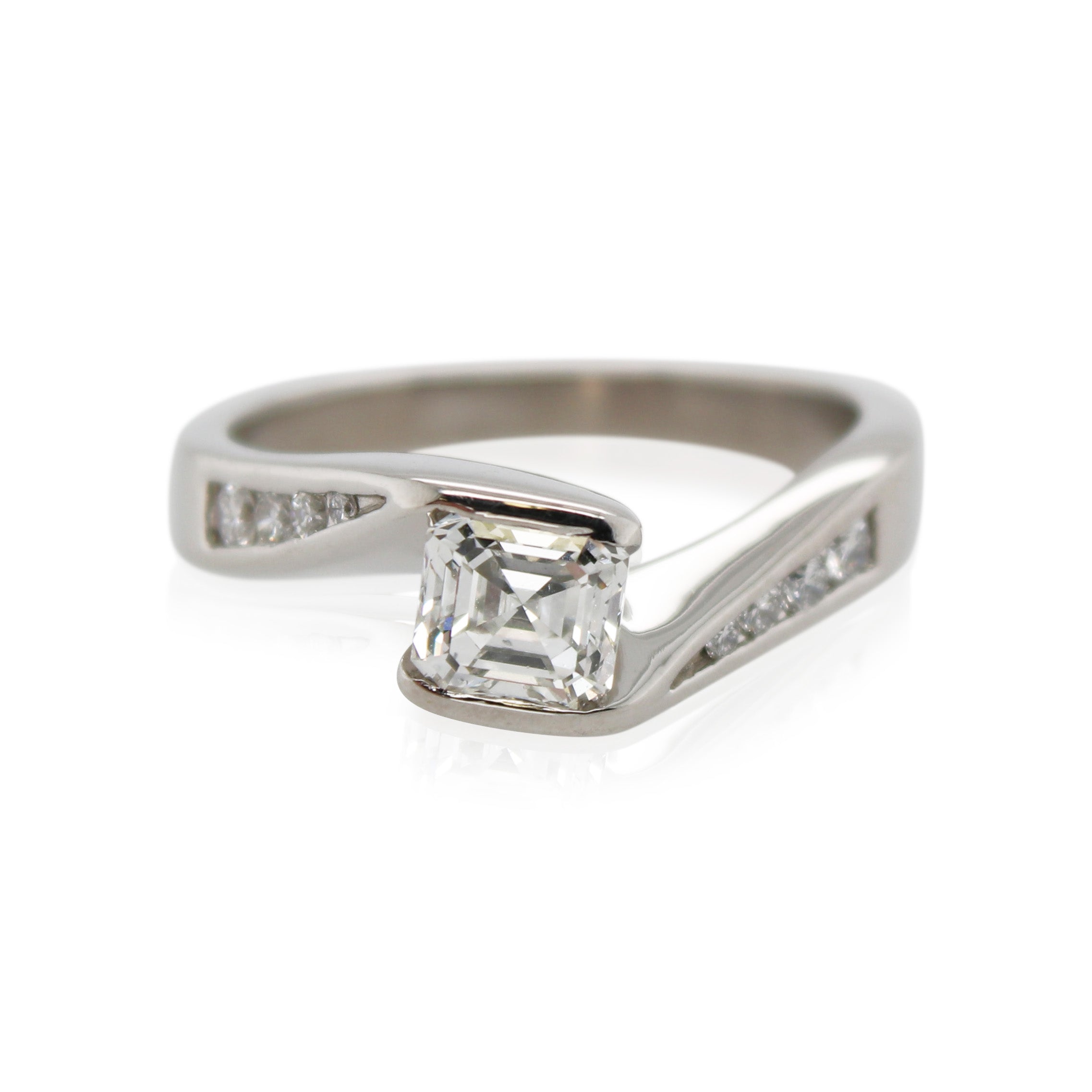 1.10ct Diamond Bypass Ring