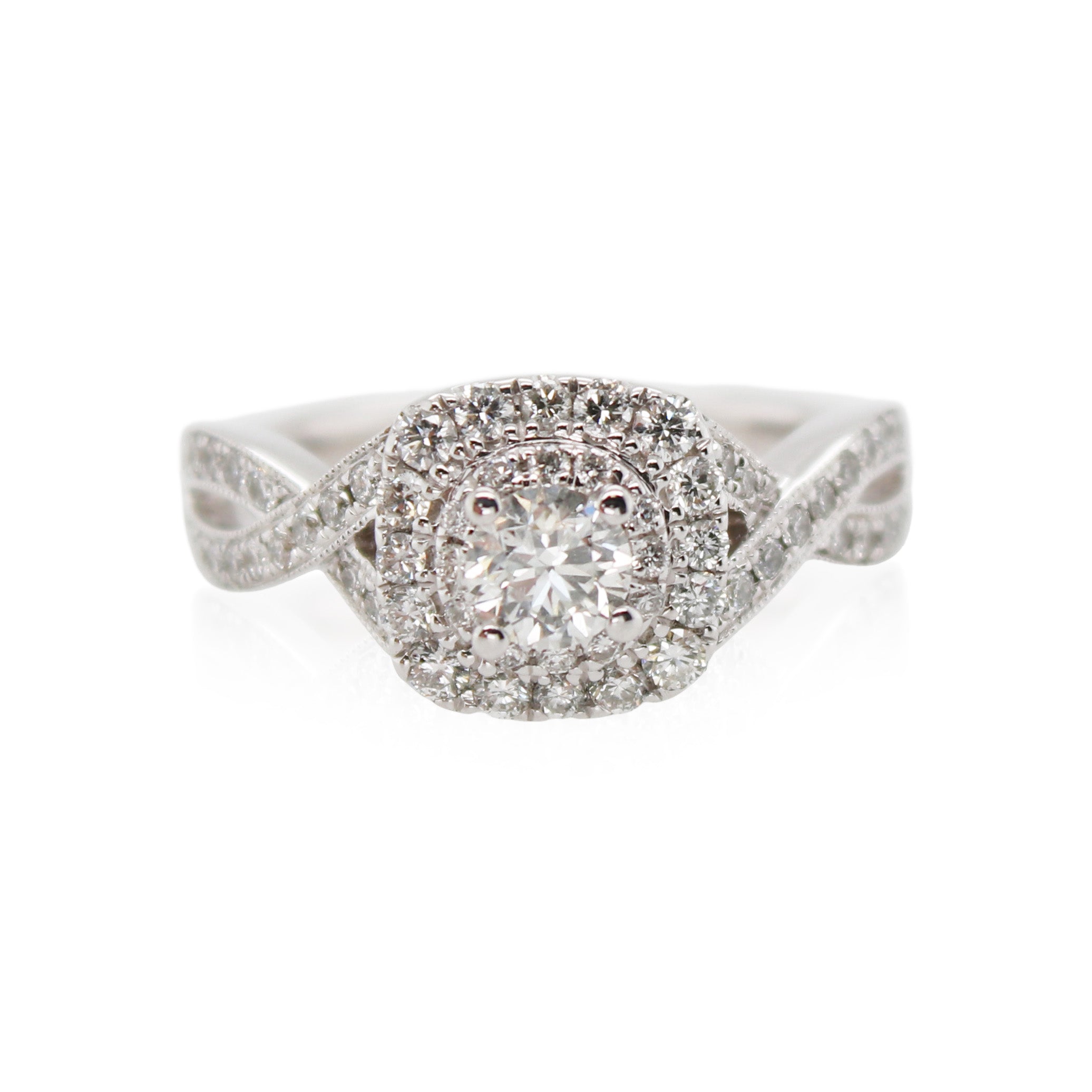 0.80ct Cushion Cut Diamond Ring