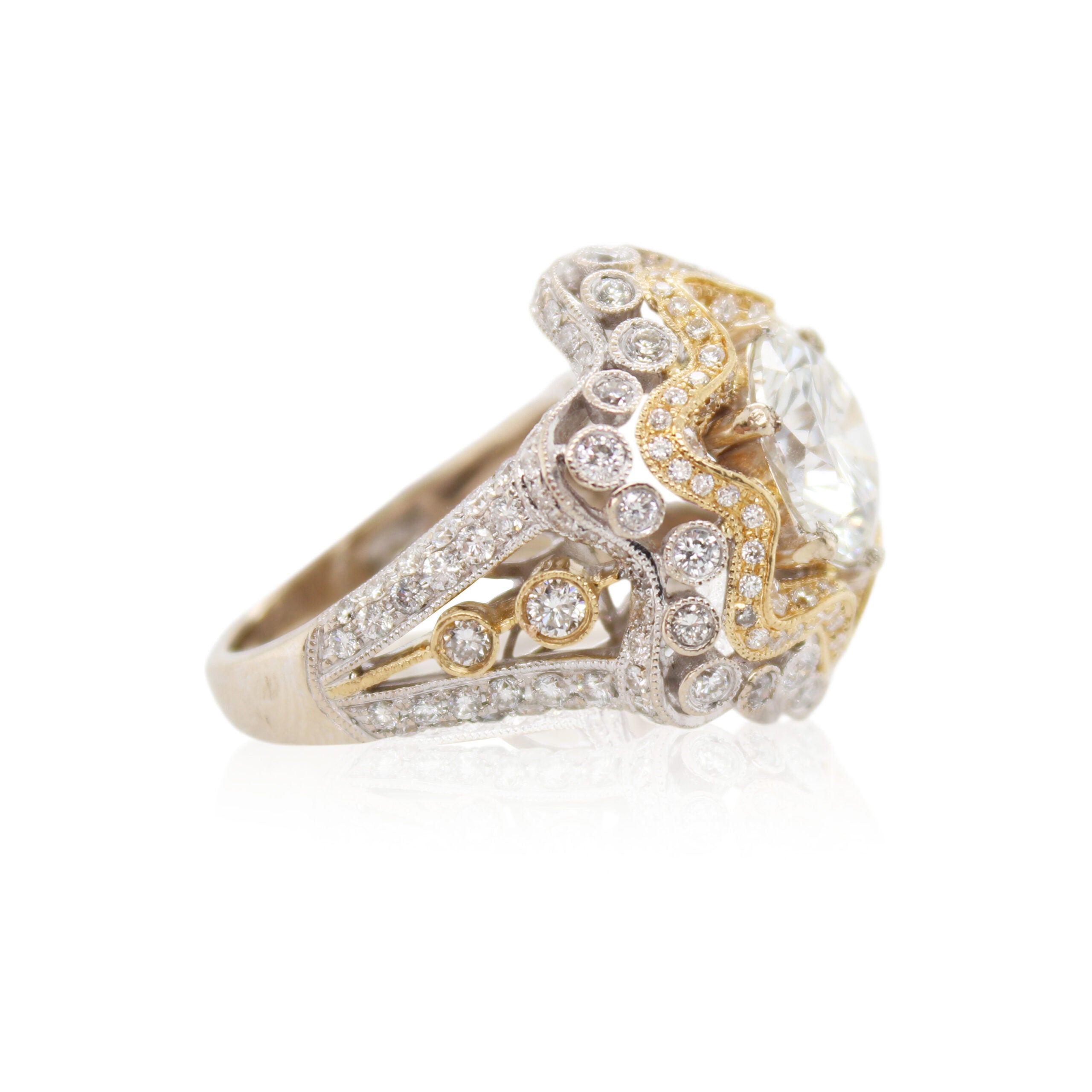 3.52ct Round Diamond Ring