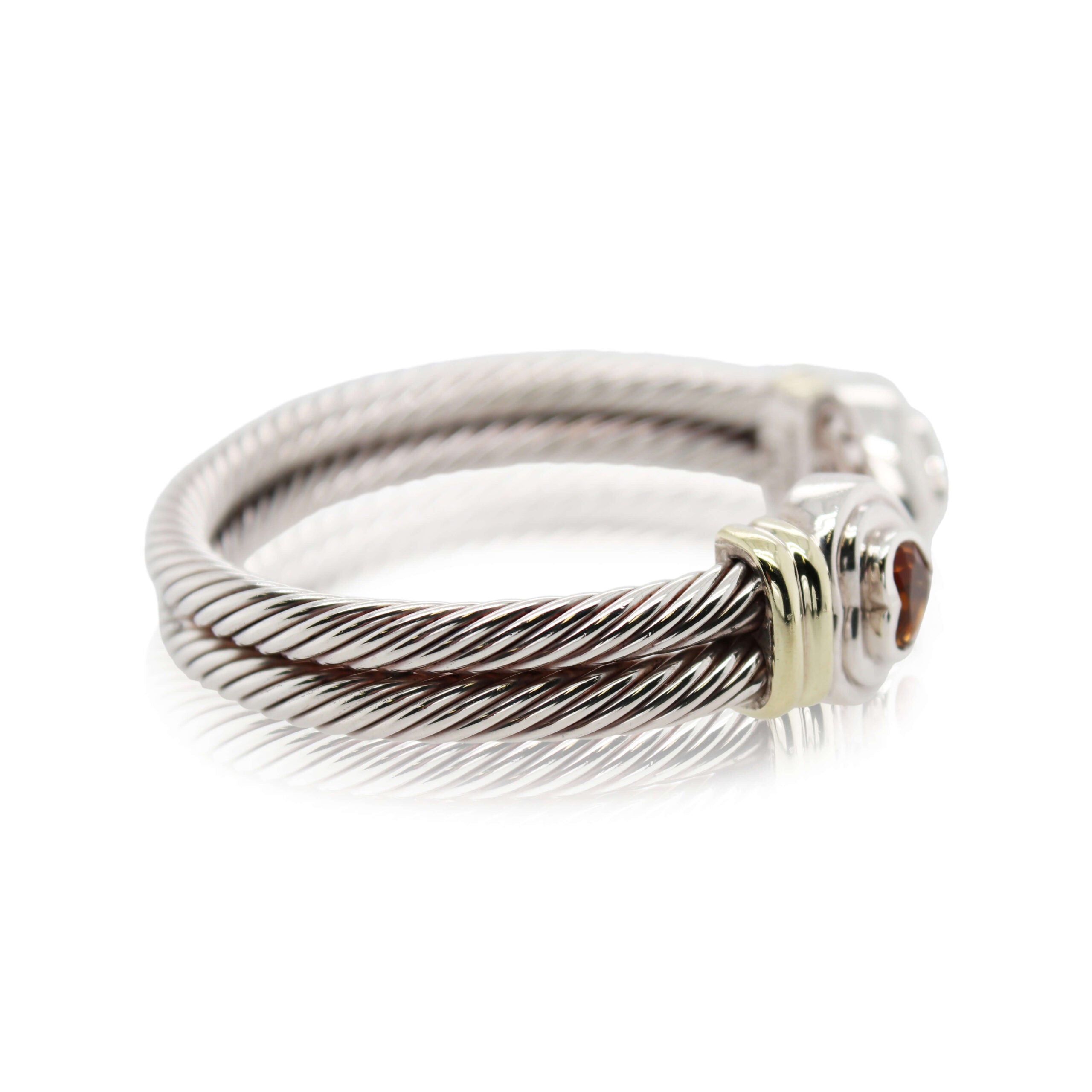 Estate David Yurman Heart Shaped Citrine Bracelet