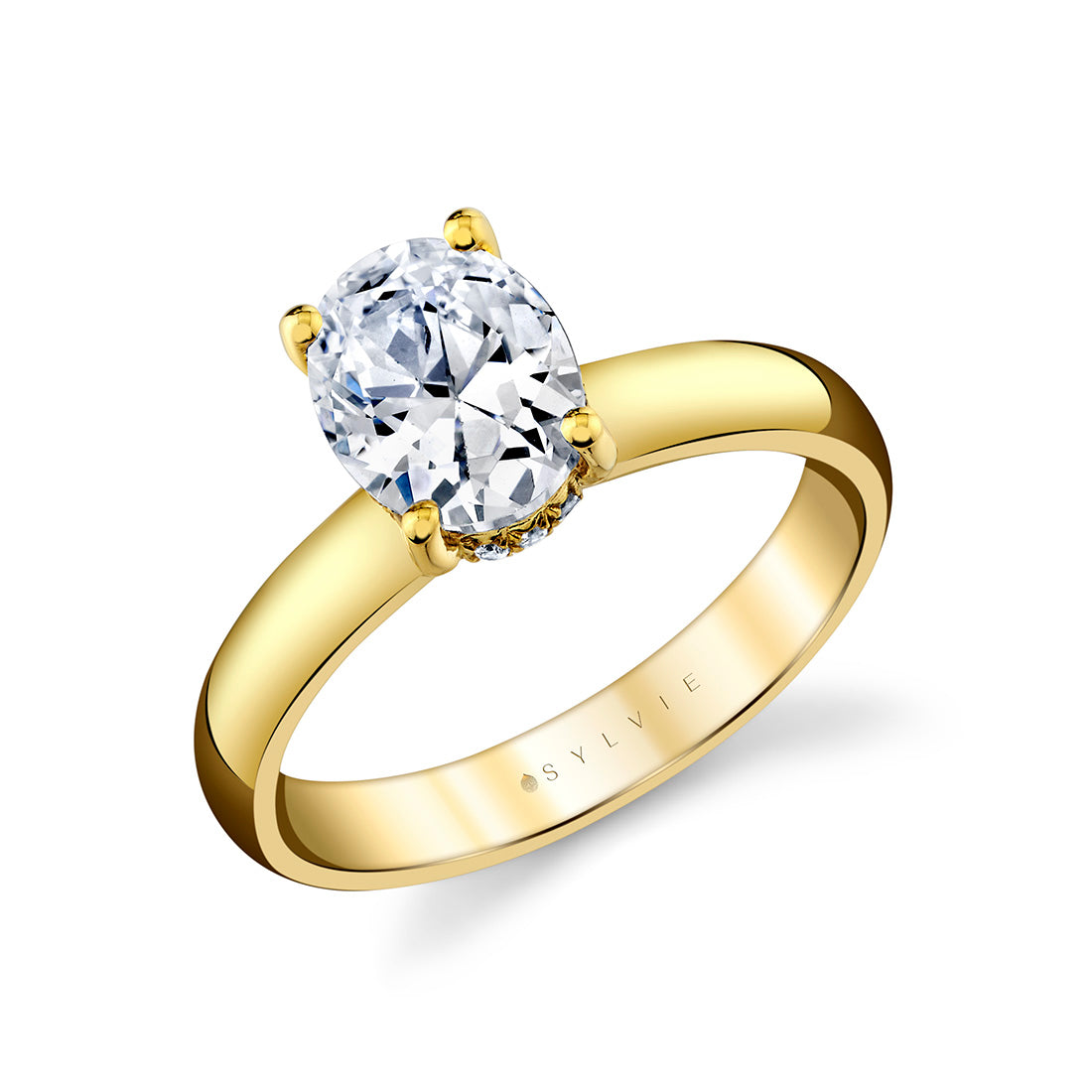 Hidden Halo Diamond Engagement Mounting