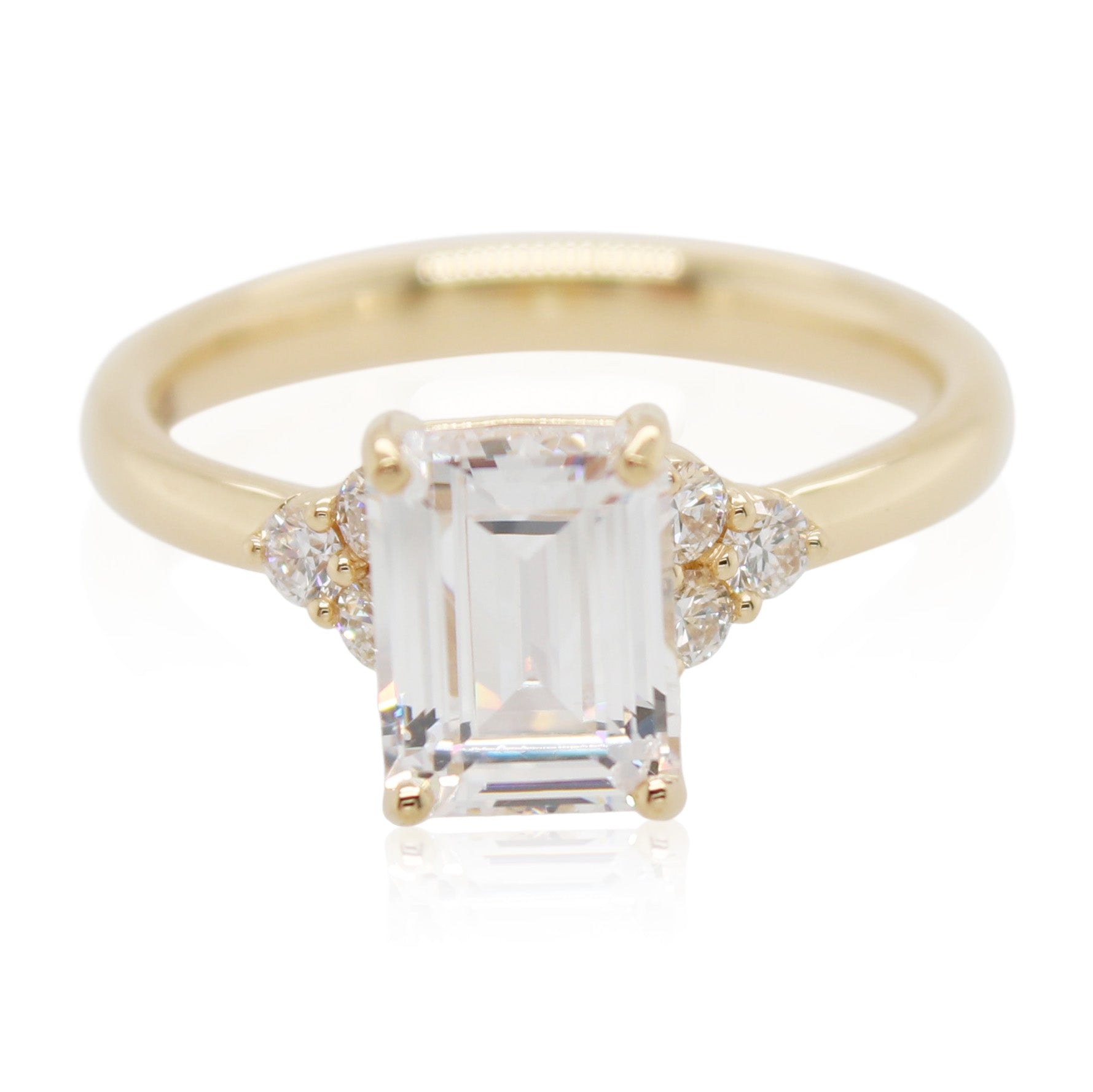 Precision Set 1.50ct Emerald Cut Engagement Mounting