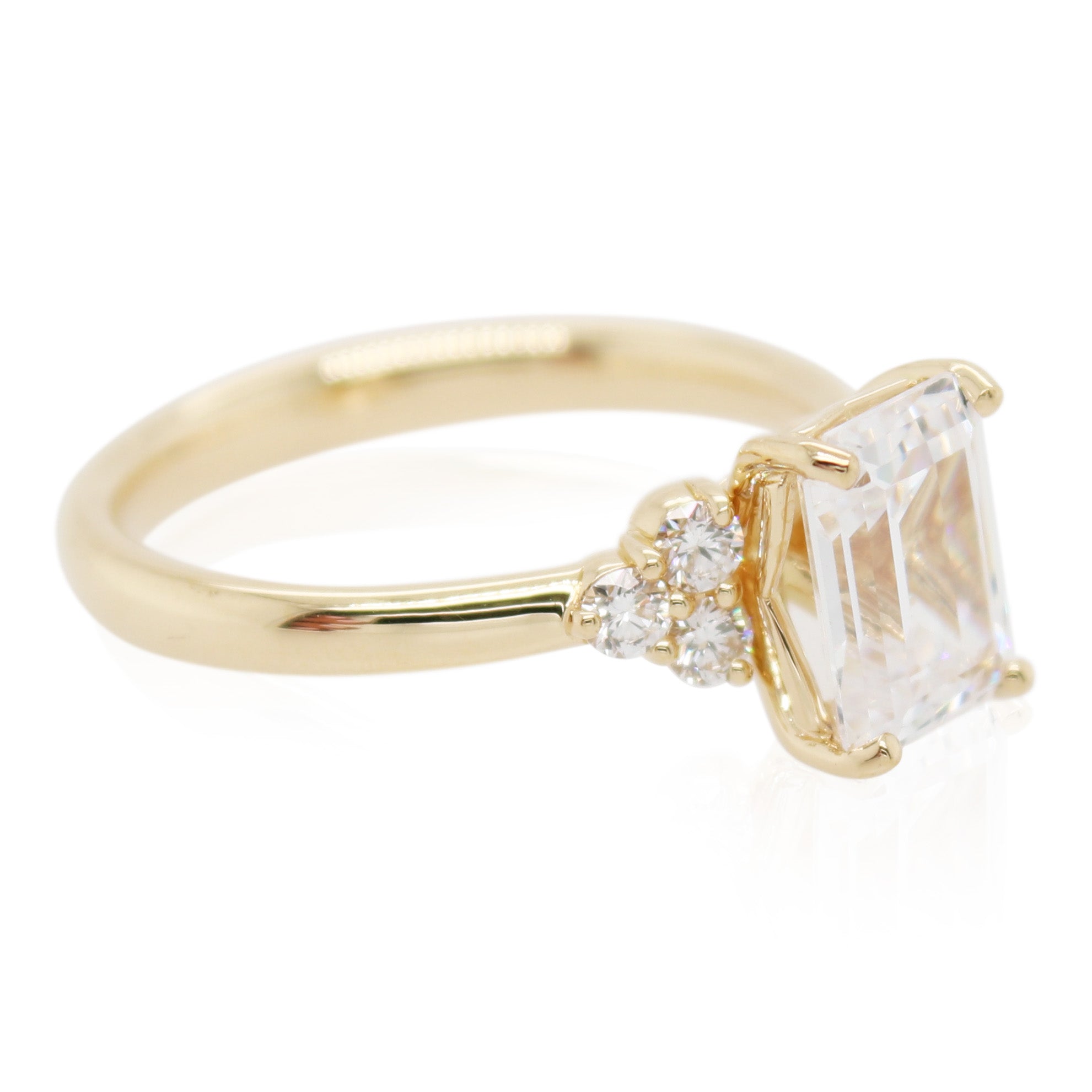 Precision Set 1.50ct Emerald Cut Engagement Mounting