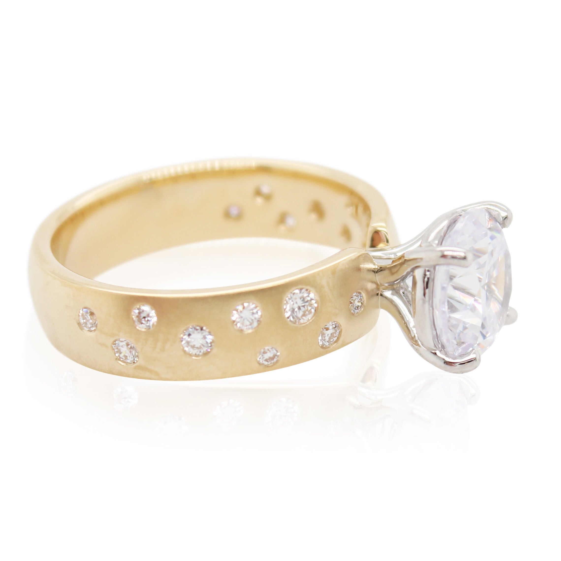 Precision Set Diamond Stardust Mounting