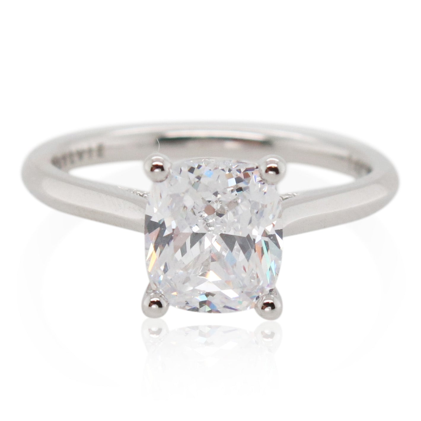 Sylvie 2ct Cushion Cut Diamond Engagement Ring Mounting