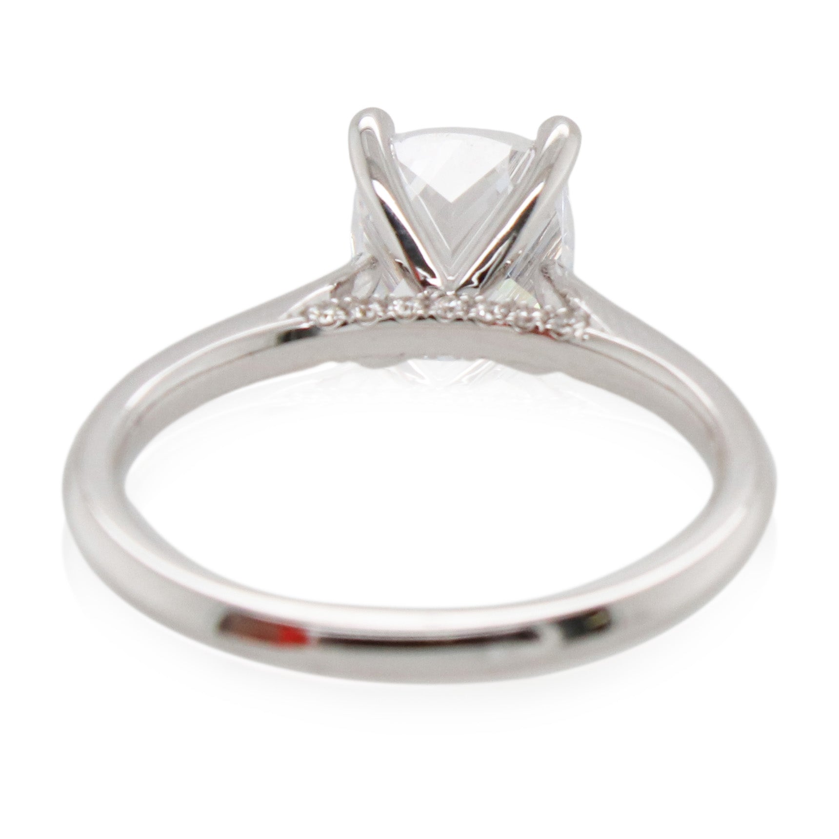 Sylvie 2ct Cushion Cut Diamond Engagement Ring Mounting