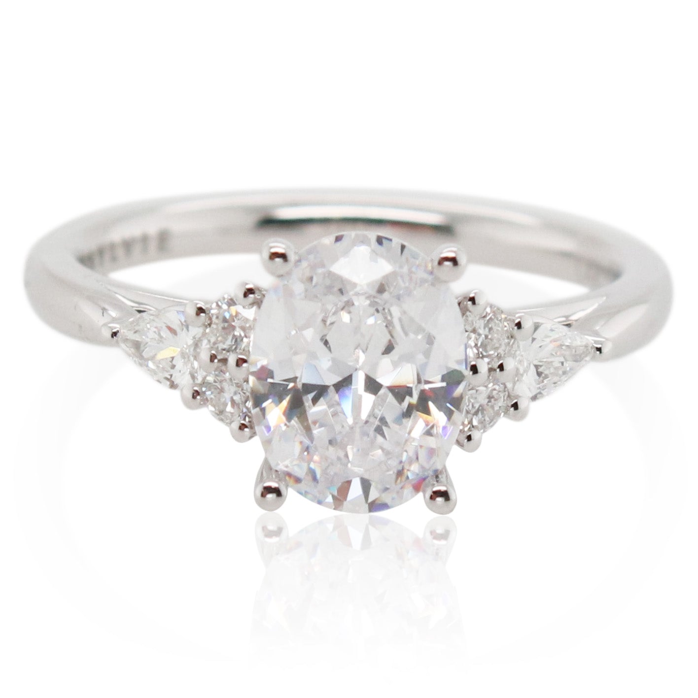 Sylvie 2ct Oval Diamond Engagement Ring Mounting