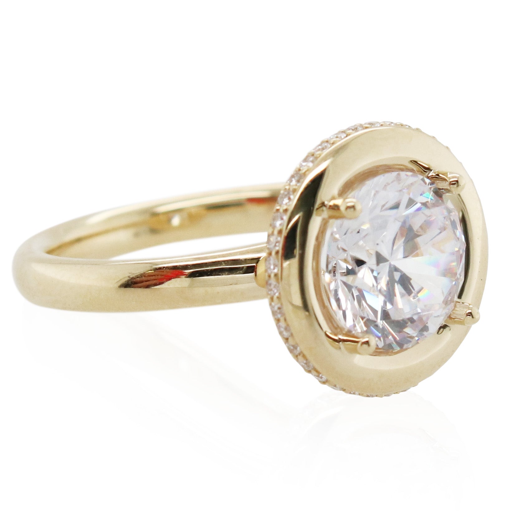 Sylvie Bezel Set Diamond Engagement Ring Mounting