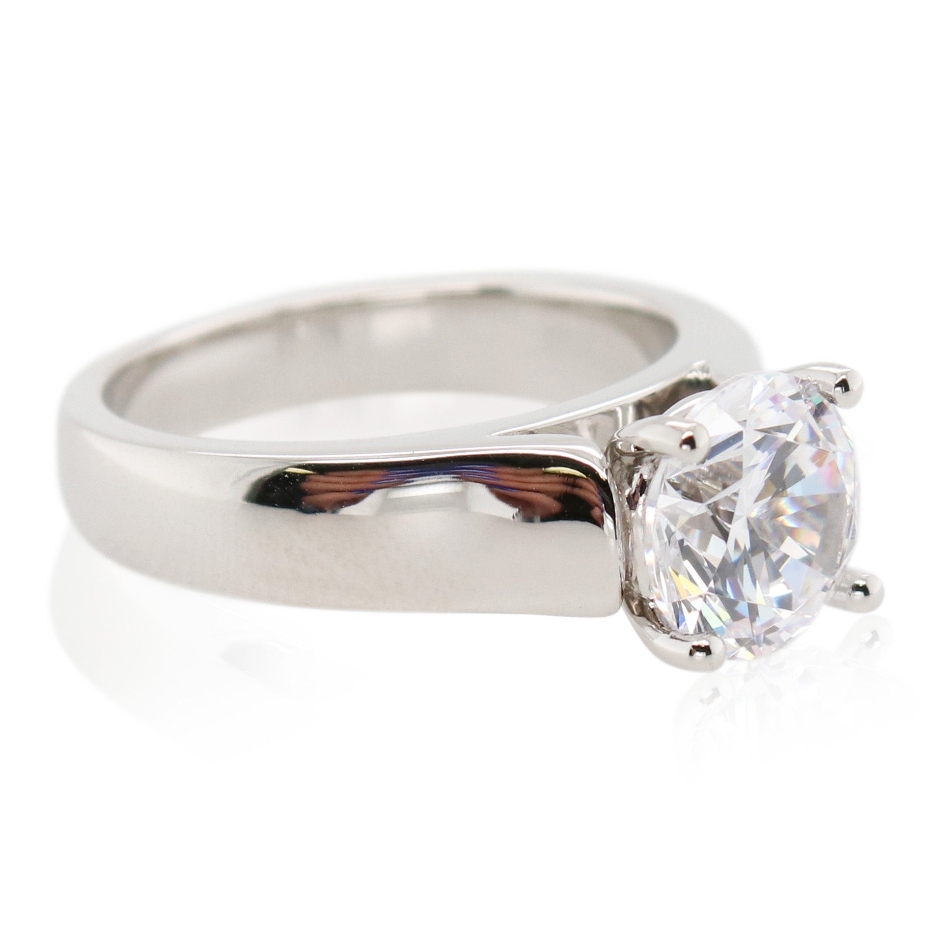 Precision Set Flush Fit Solitaire Engagement Ring Mounting