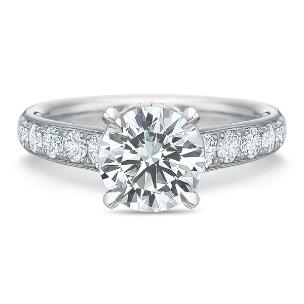 Classic Half Round Engagement Ring