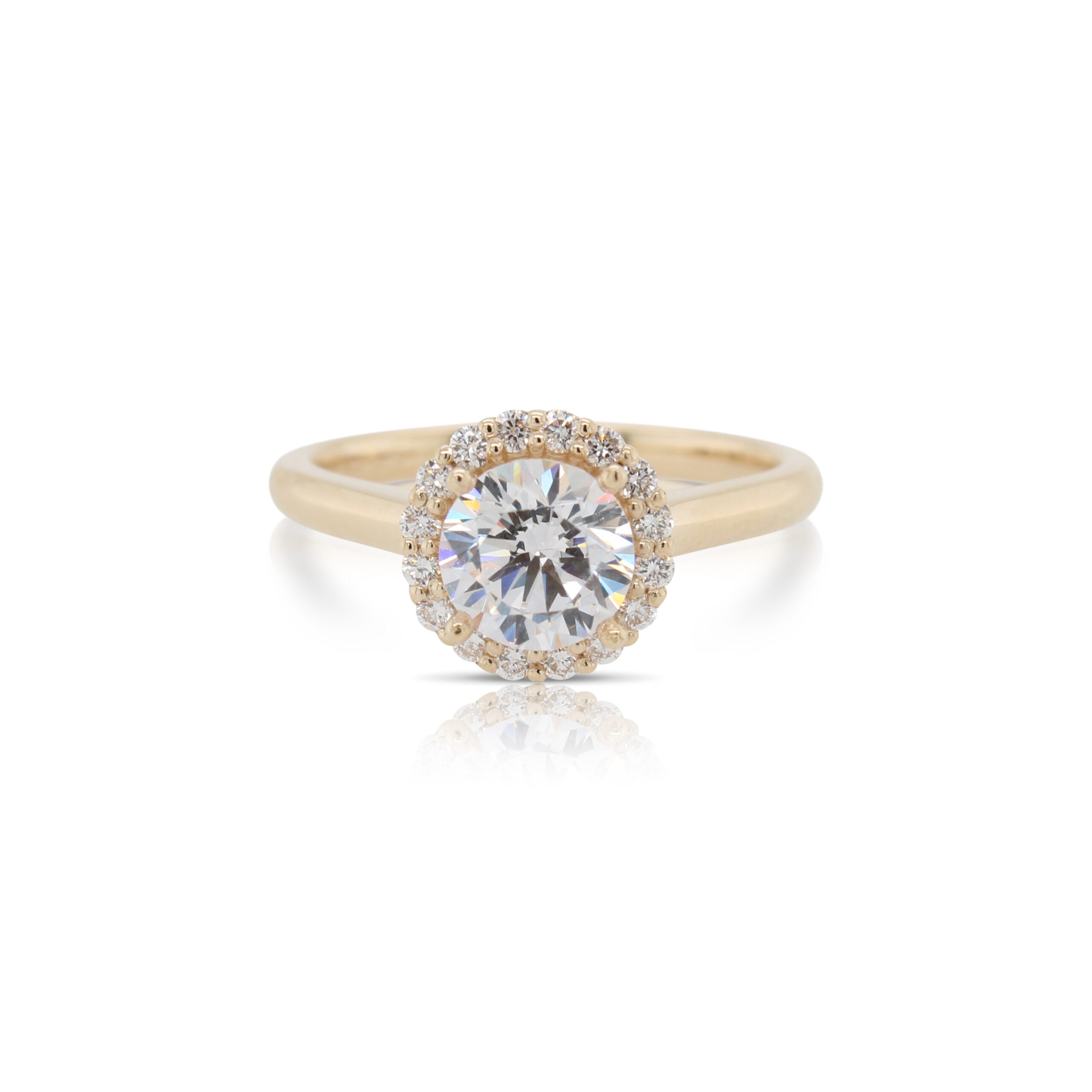 Diamond Halo Engagement Ring