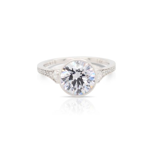 Diamond Gradient Sides Engagement Ring