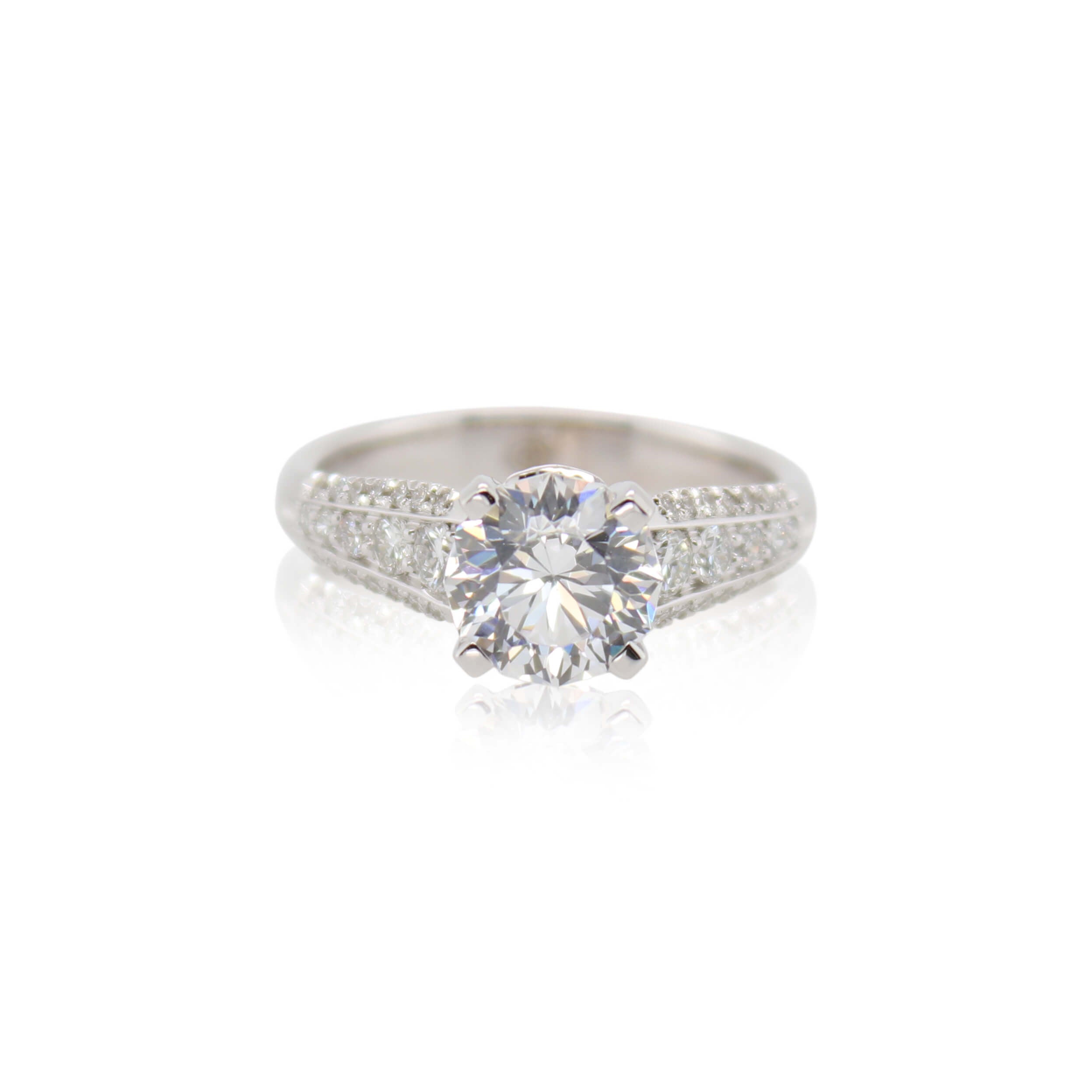 Diamond Accented Engagement Ring