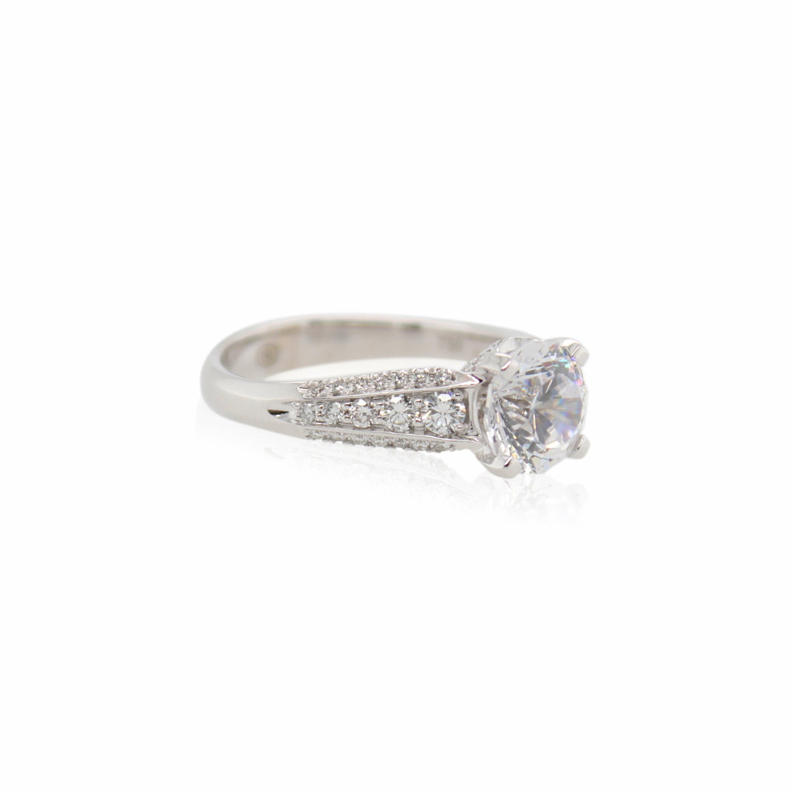 Diamond Accented Engagement Ring