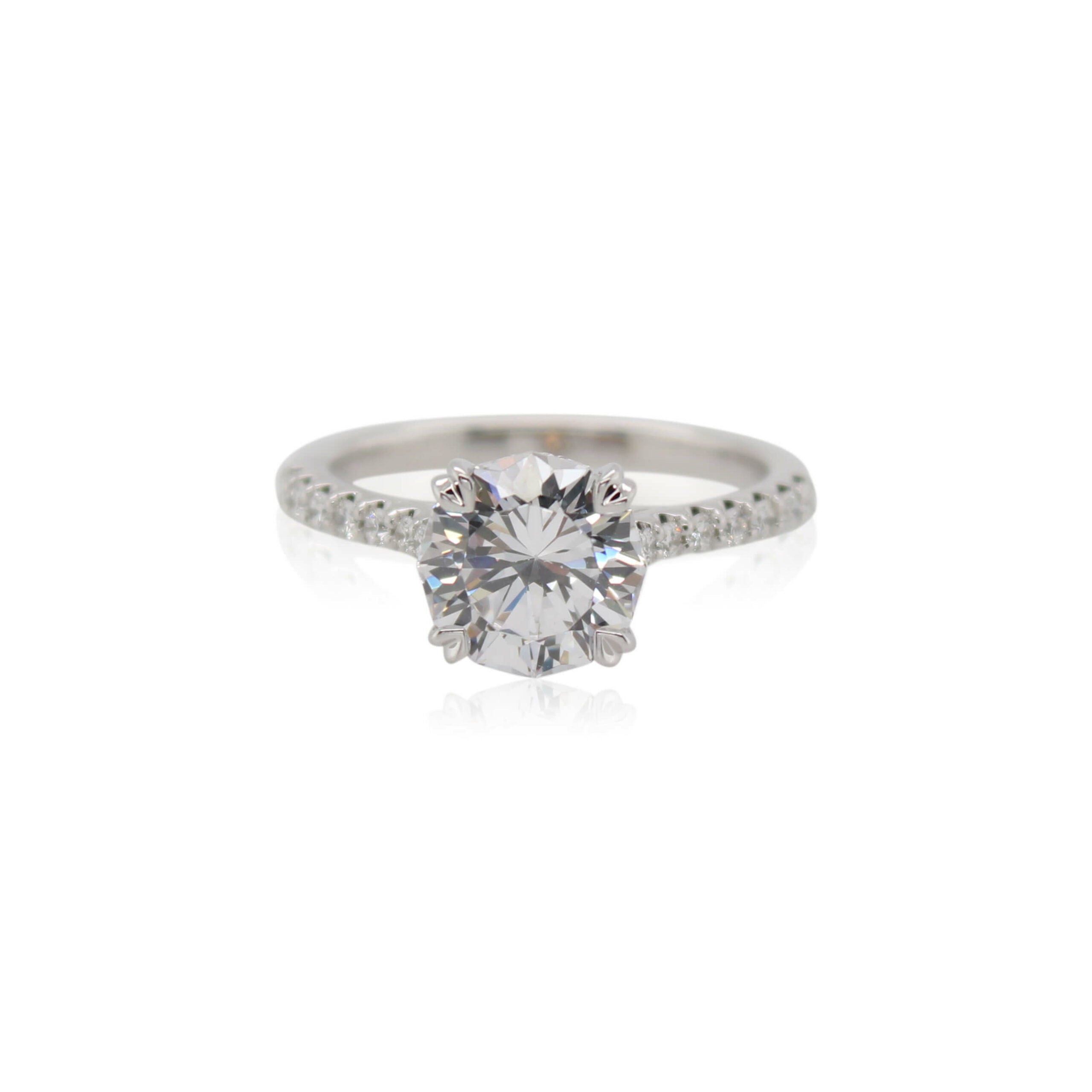 Crisscut New York Hidden Diamond Engagement Ring