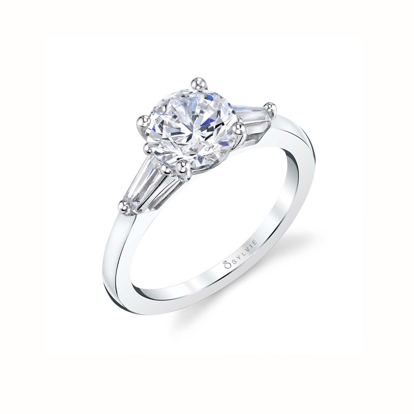 Tapered Baguette Diamond Engagement Ring