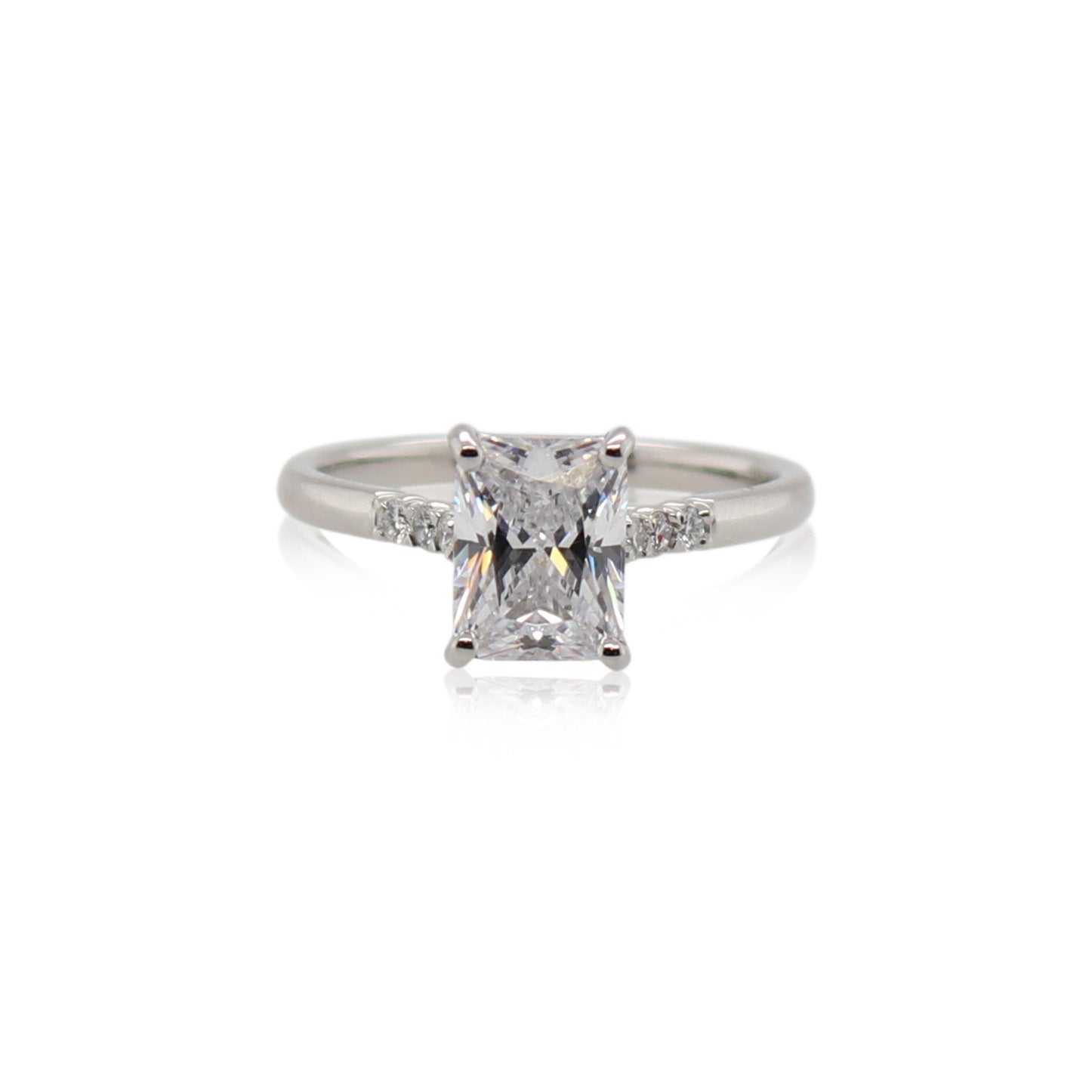 New Aire Silk Prong Diamond Engagement Ring