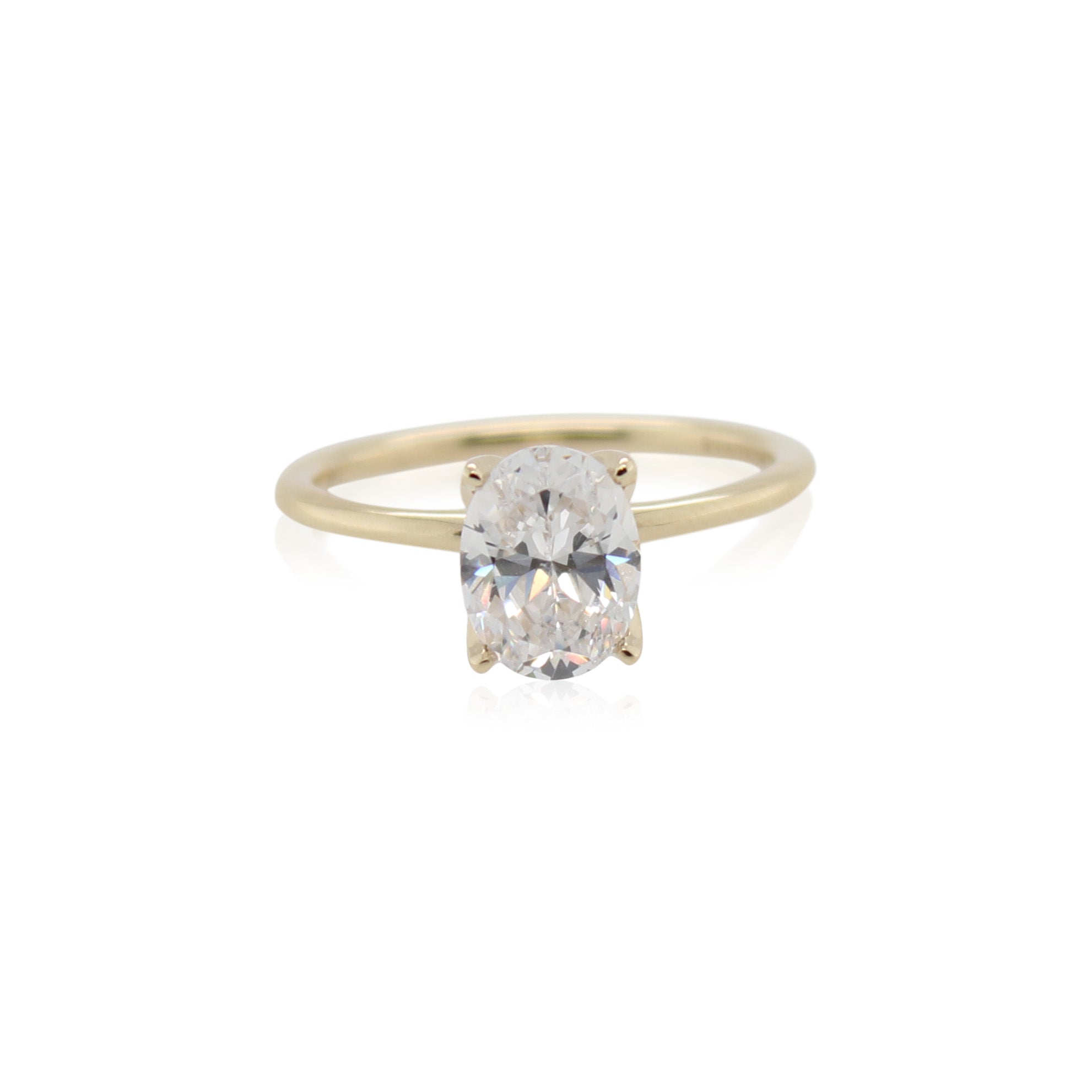 Oval Diamond Solitaire Engagement Ring