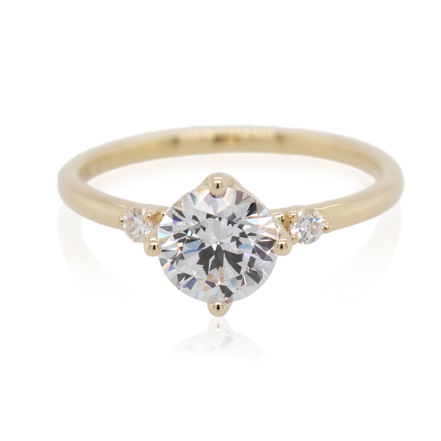 Diamond Accented Engagement Ring