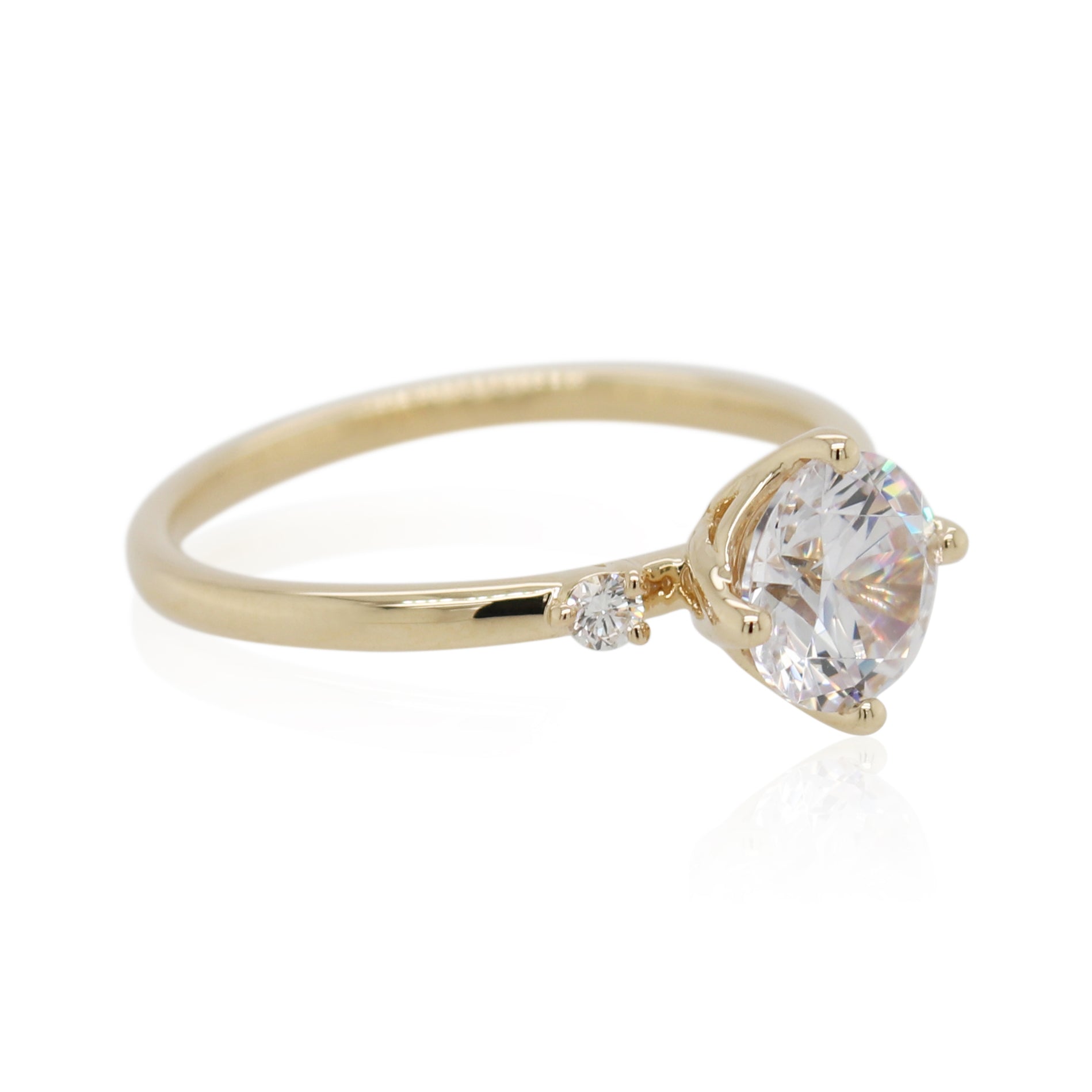 Diamond Accented Engagement Ring