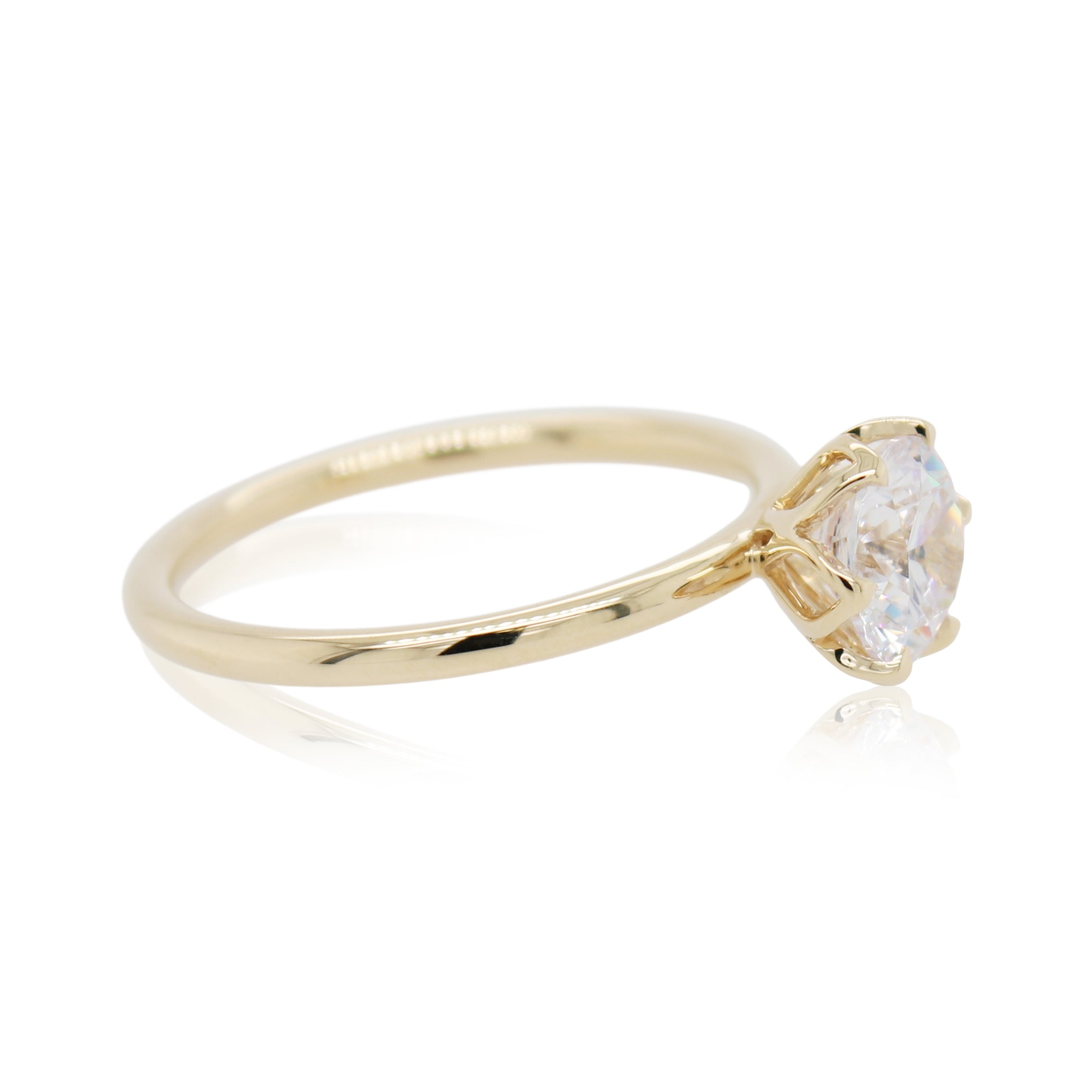 Petal Crown Engagement Ring