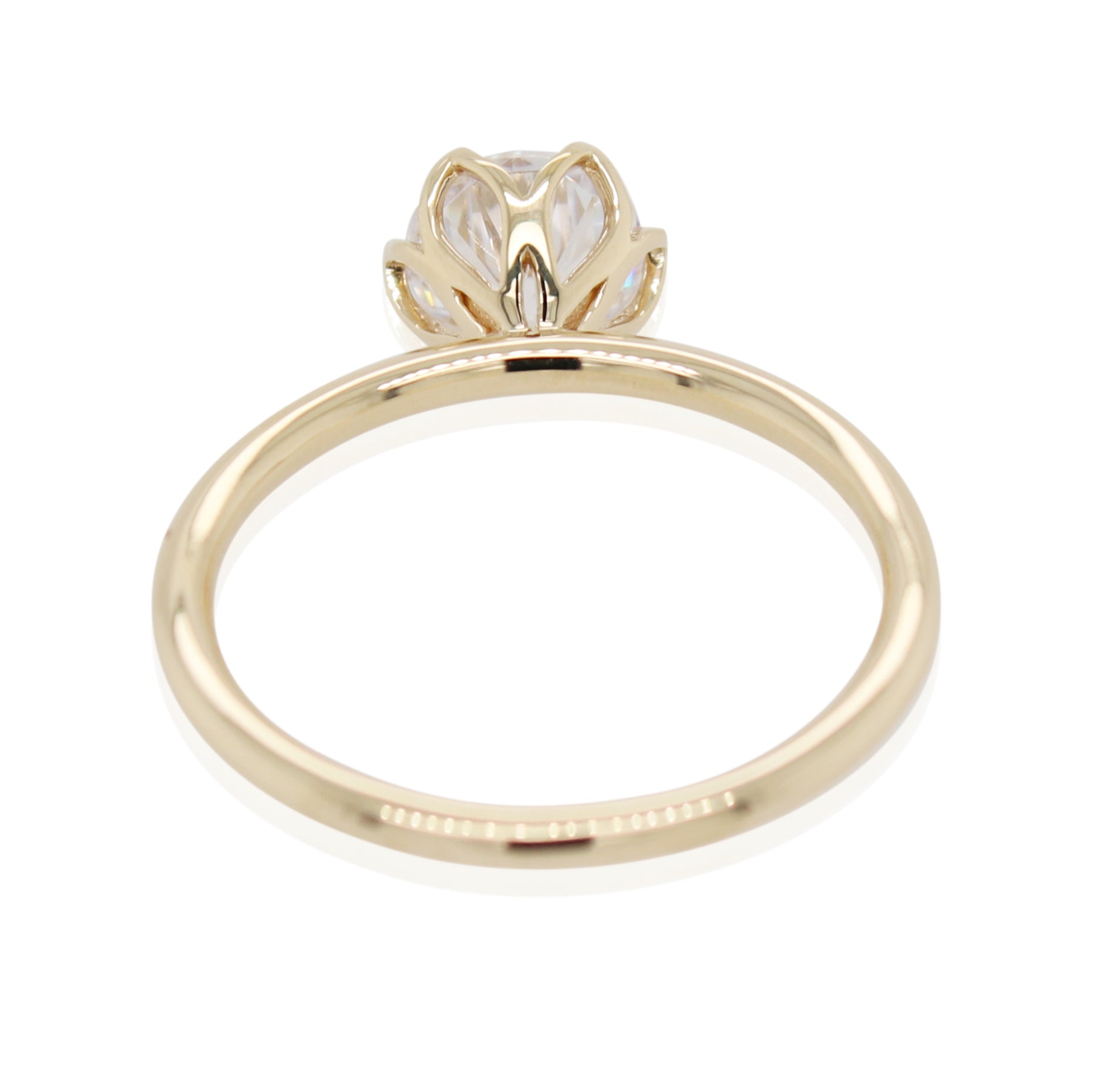 Petal Crown Engagement Ring