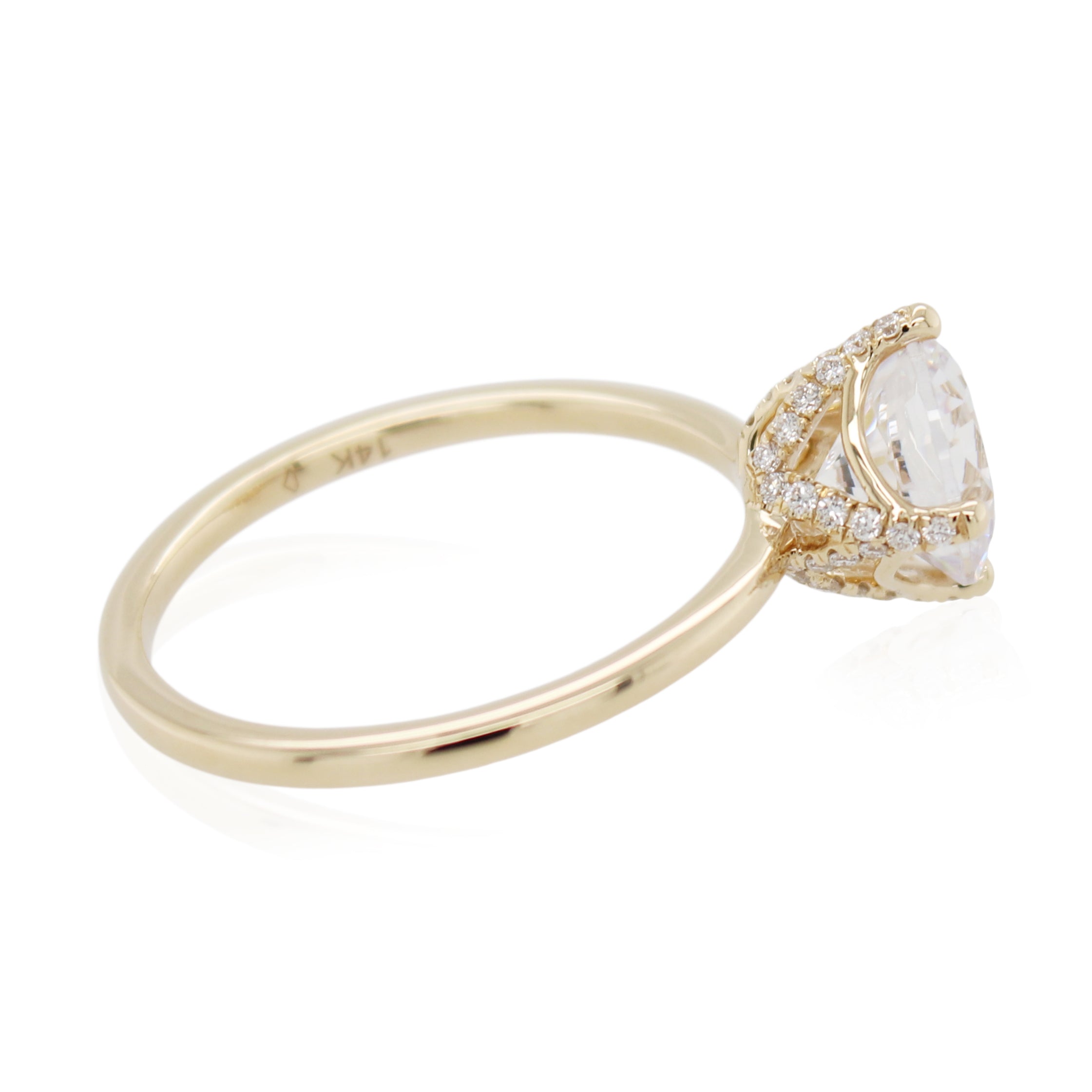 Diamond Crown Engagement Ring