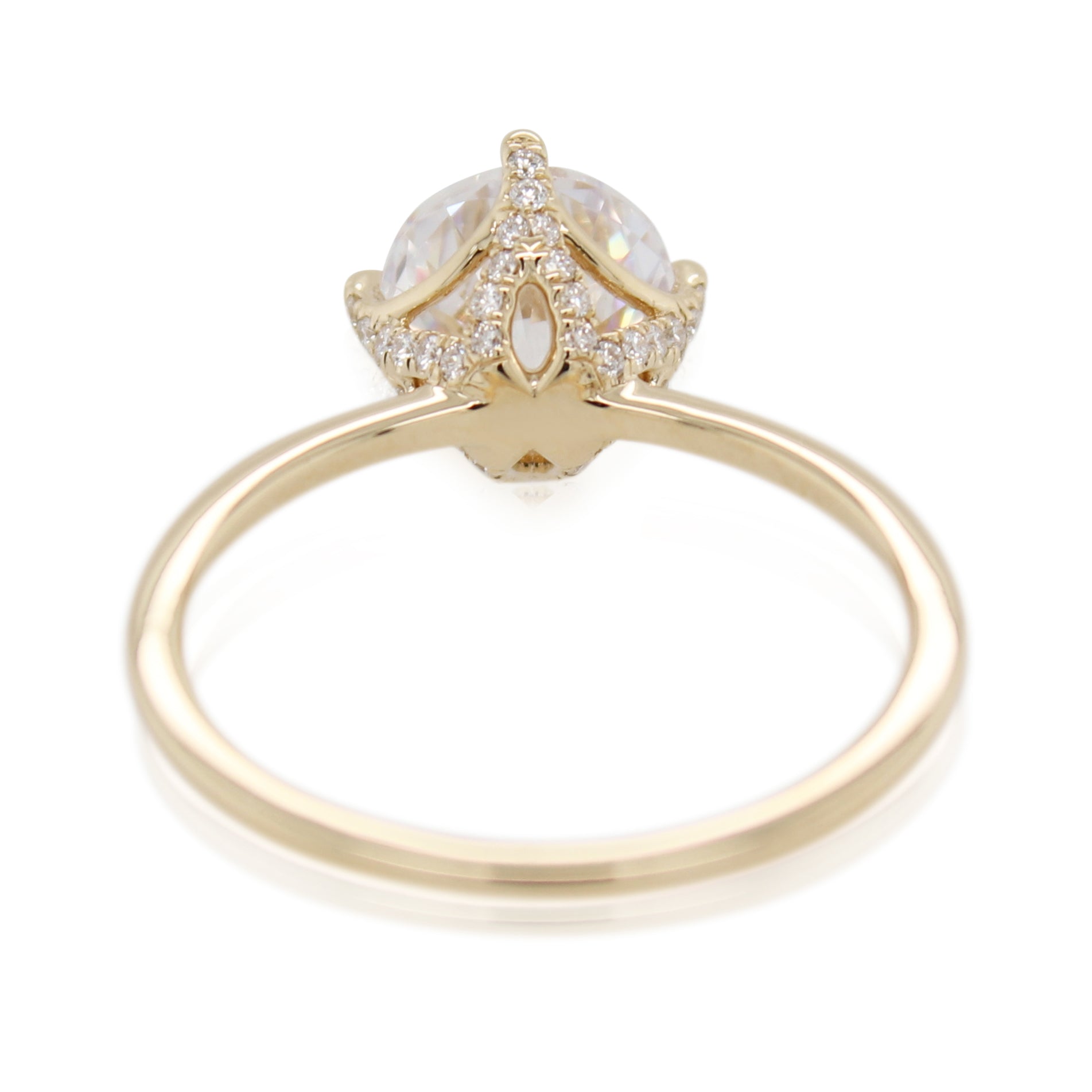 Diamond Crown Engagement Ring