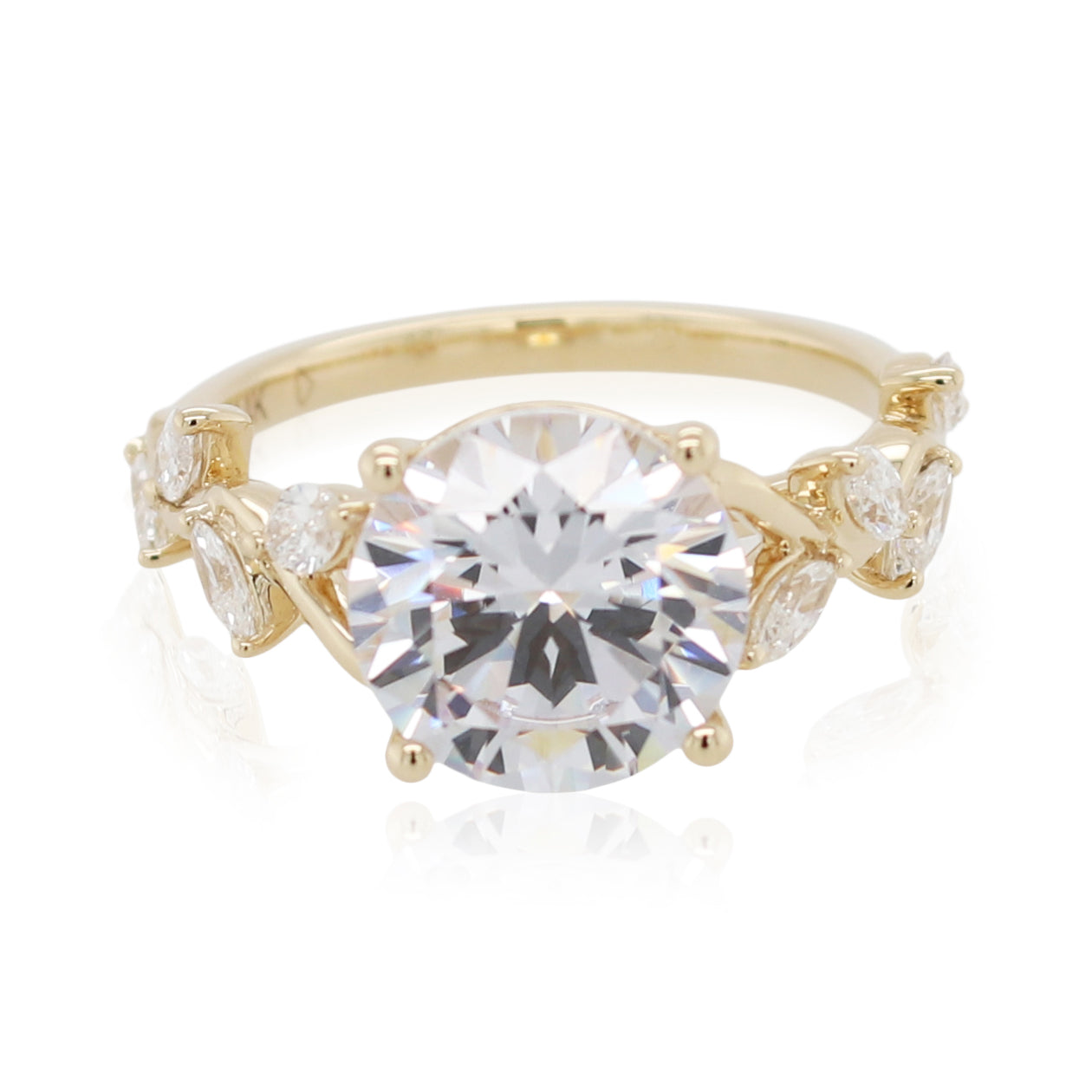 Diamond Accented Engagement Ring Mounting