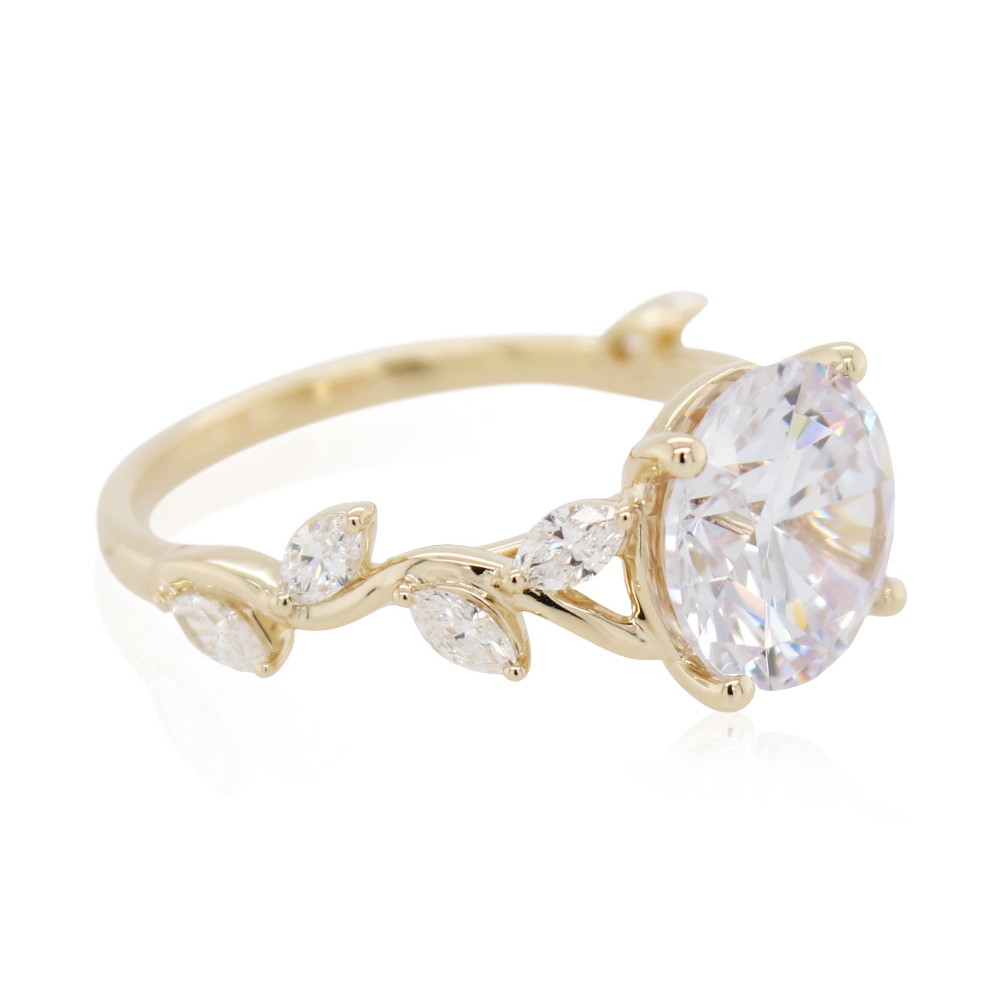 Diamond Accented Engagement Ring Mounting