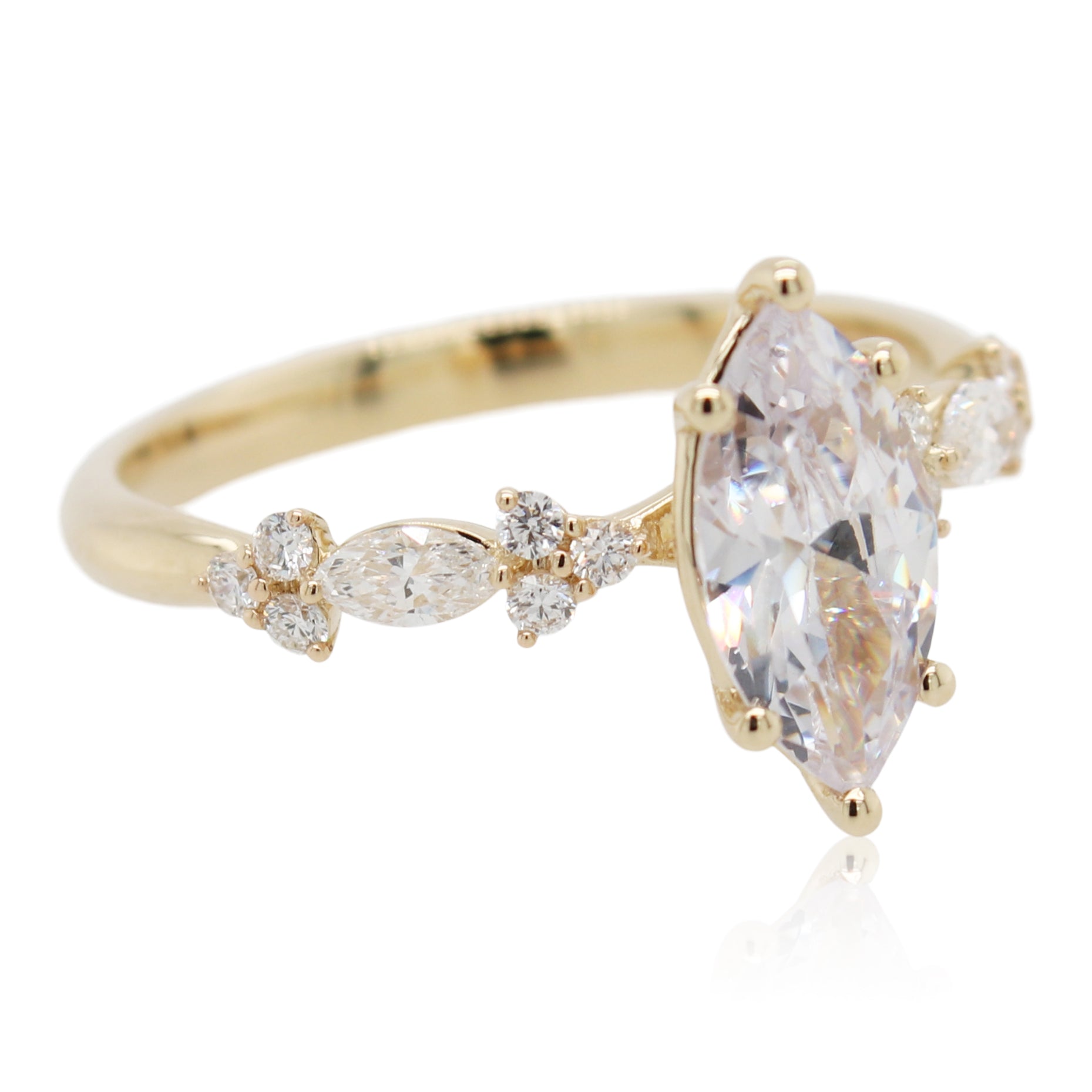 Marquise Diamond Engagement Ring