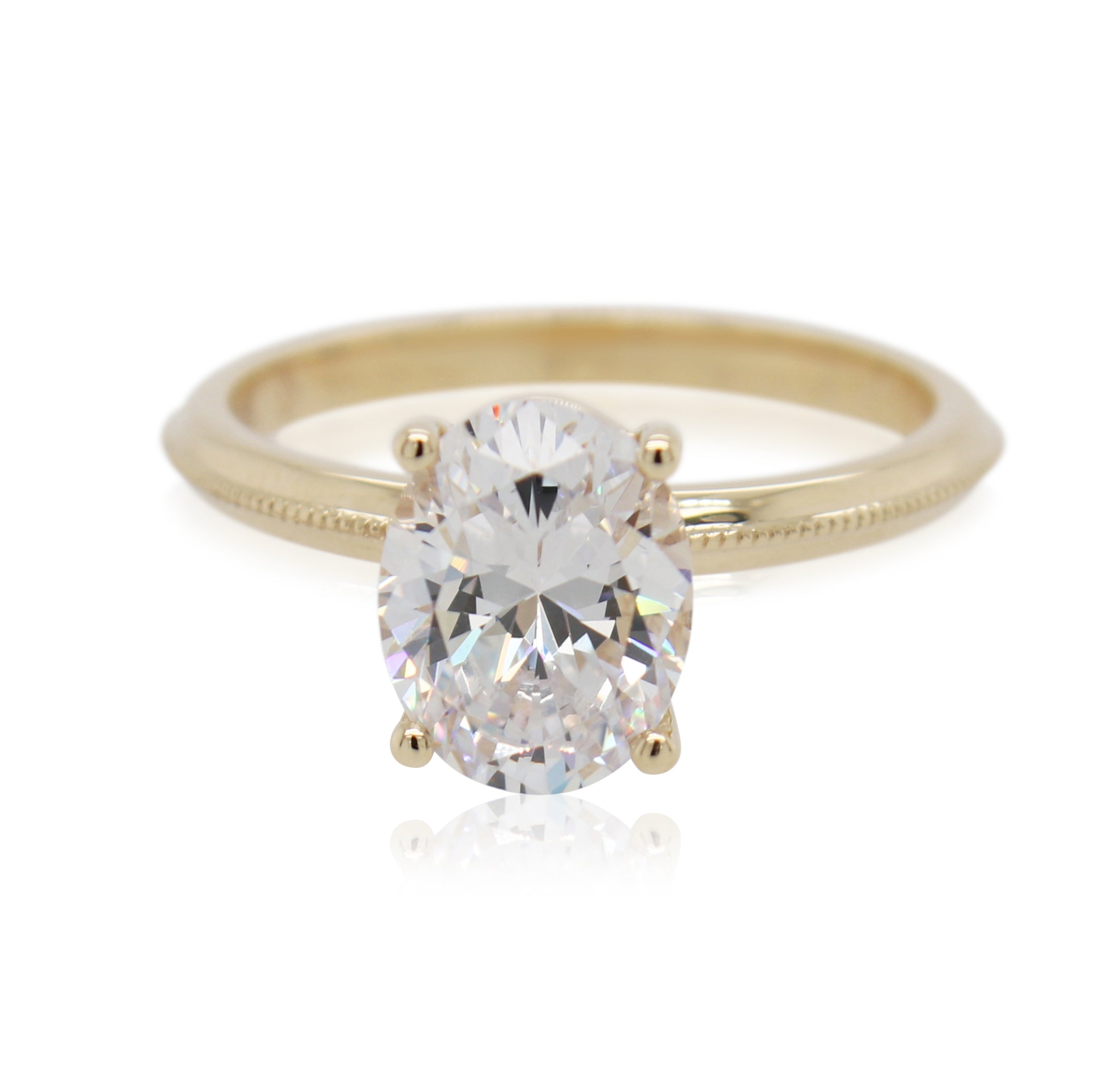 Knife Edge Engagement Ring