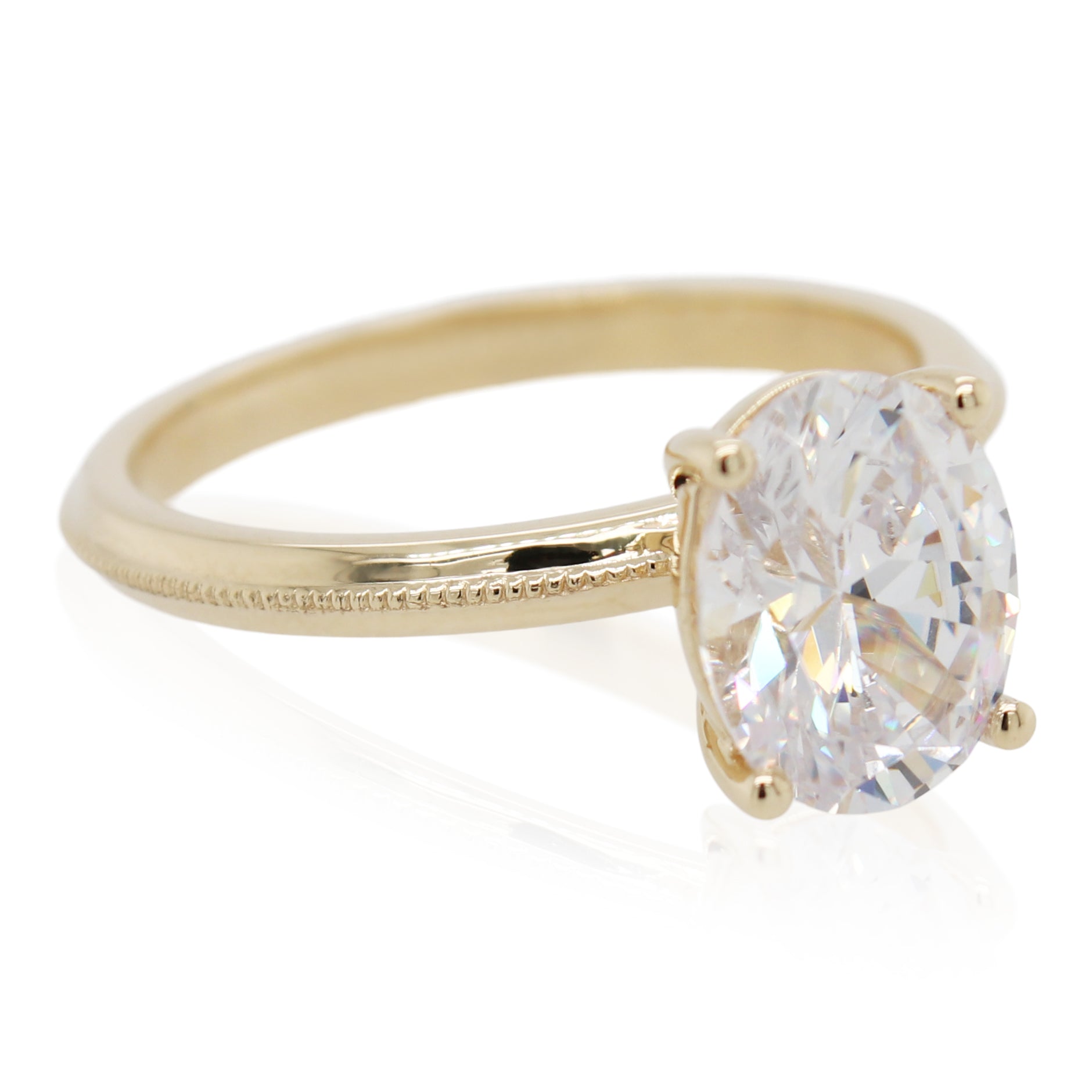 Knife Edge Engagement Ring