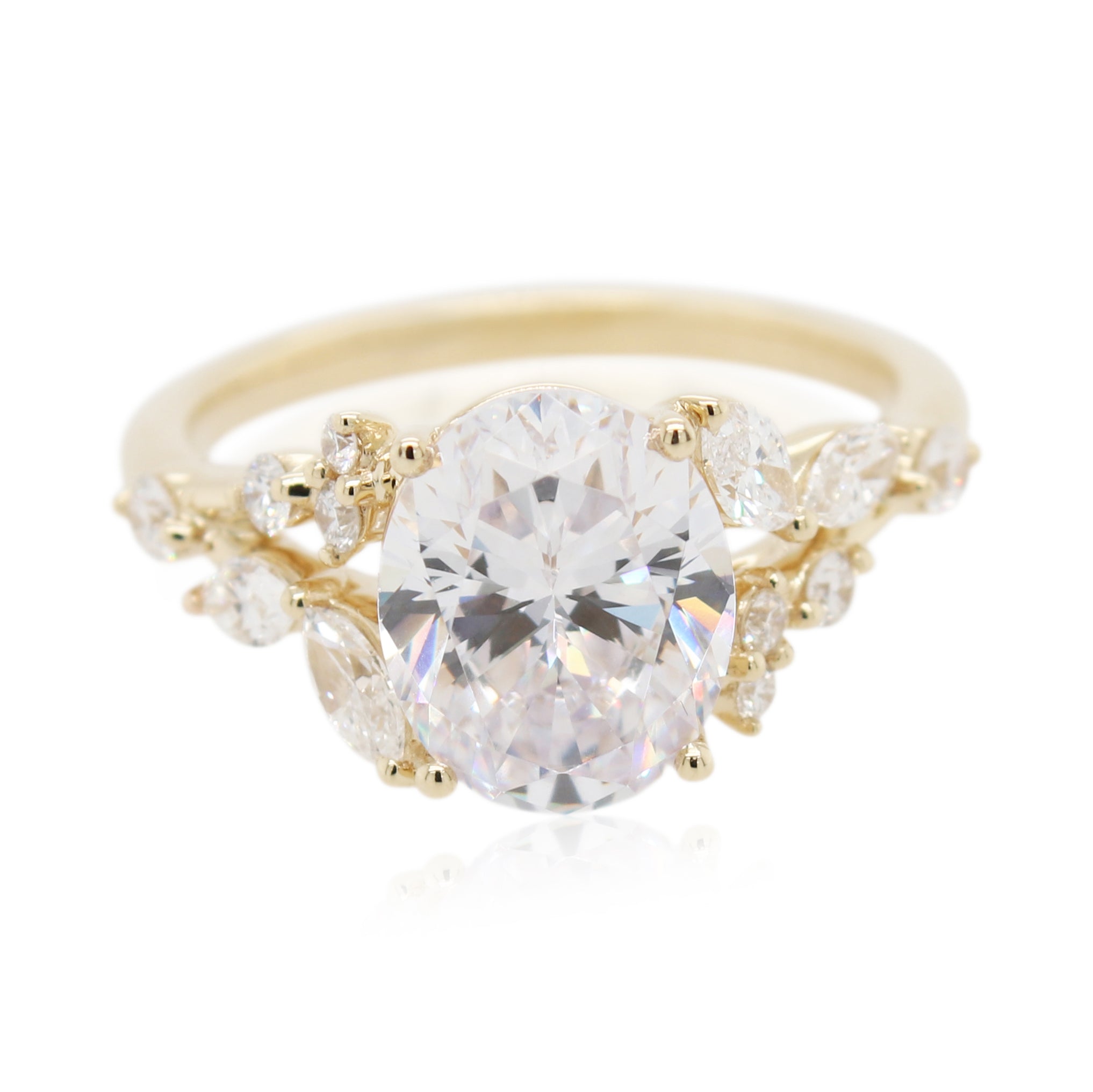 Split Shank Diamond Engagement Ring