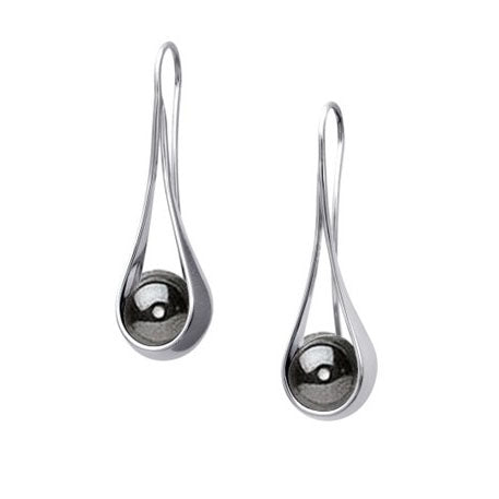 Sterling Silver Captivating Hematite Earrings