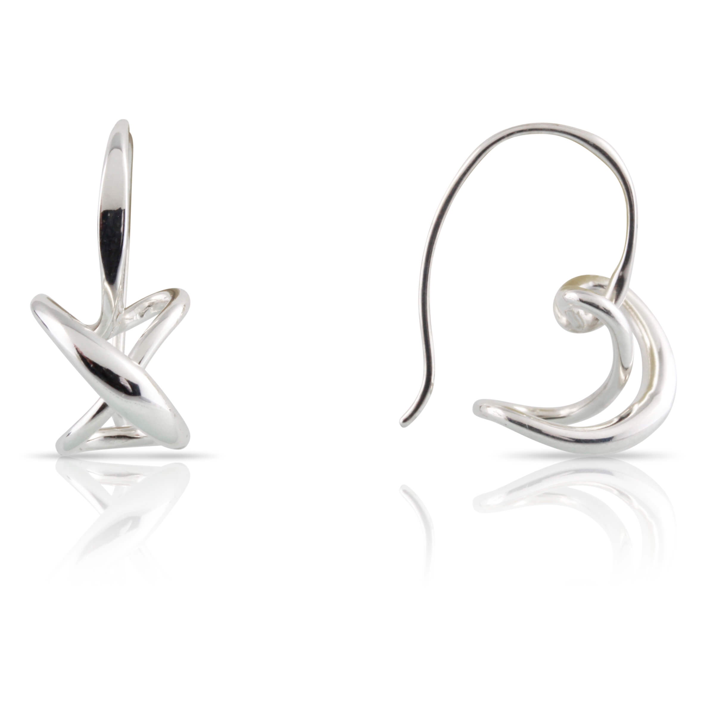 Sterling Silver Secret Heart Earrings