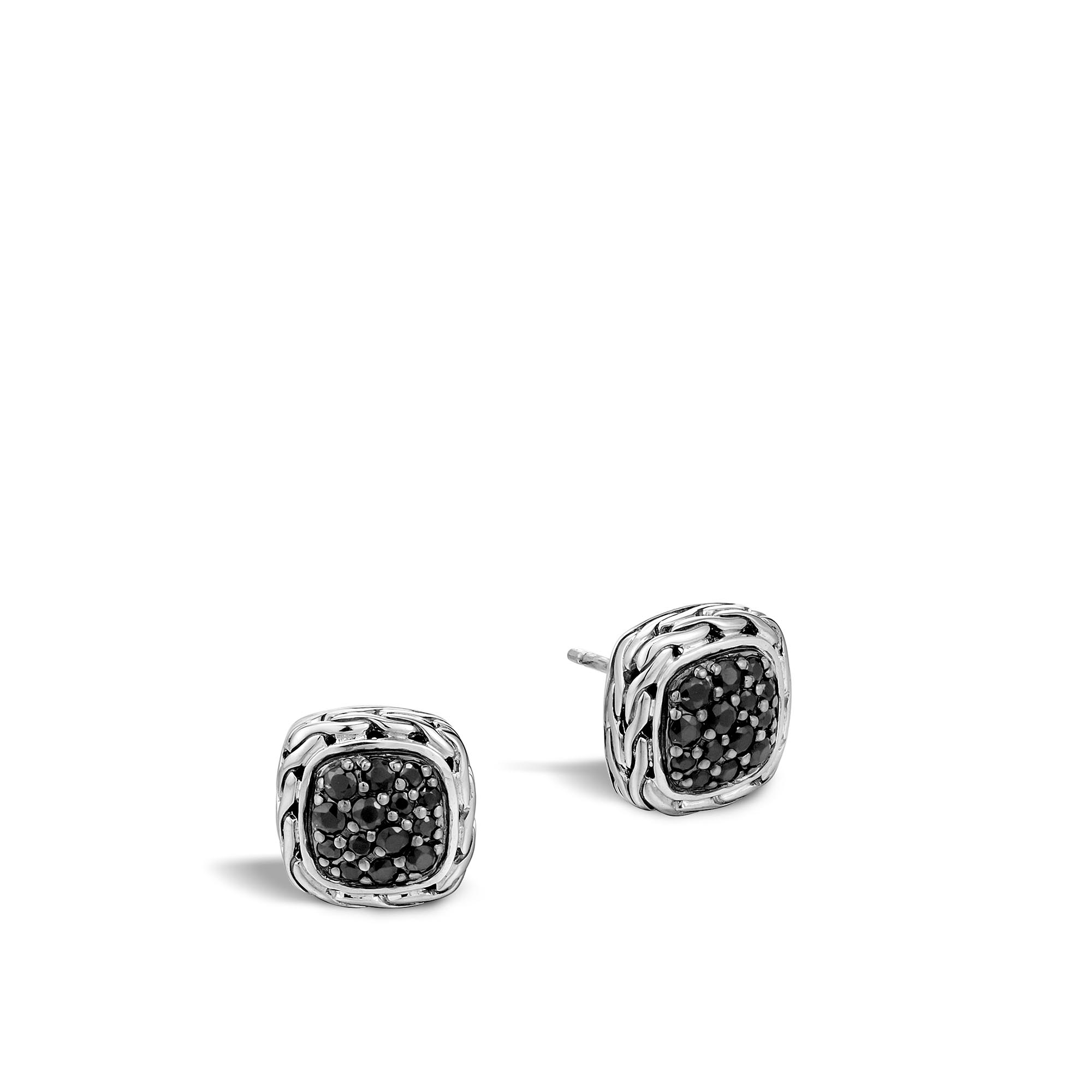 Black Sapphire Stud Earrings