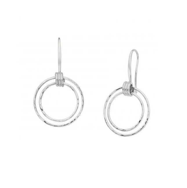 Circle Harmony Drop Earrings