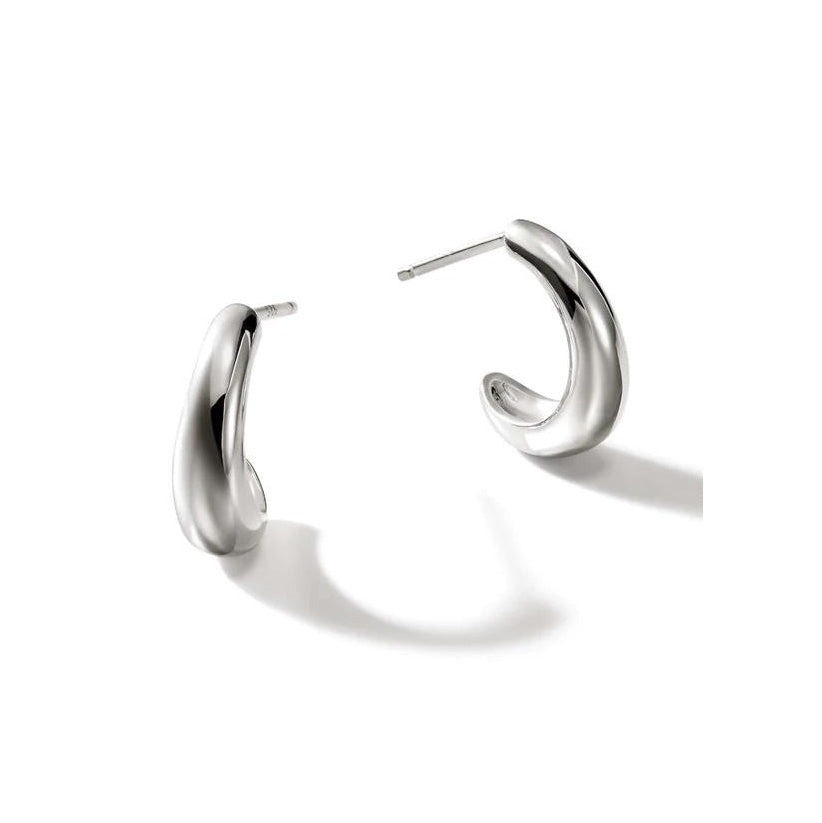 Small Surf J Hoop Earrings