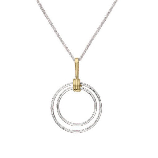 Sterling Silver and Yellow Gold Harmony Pendant