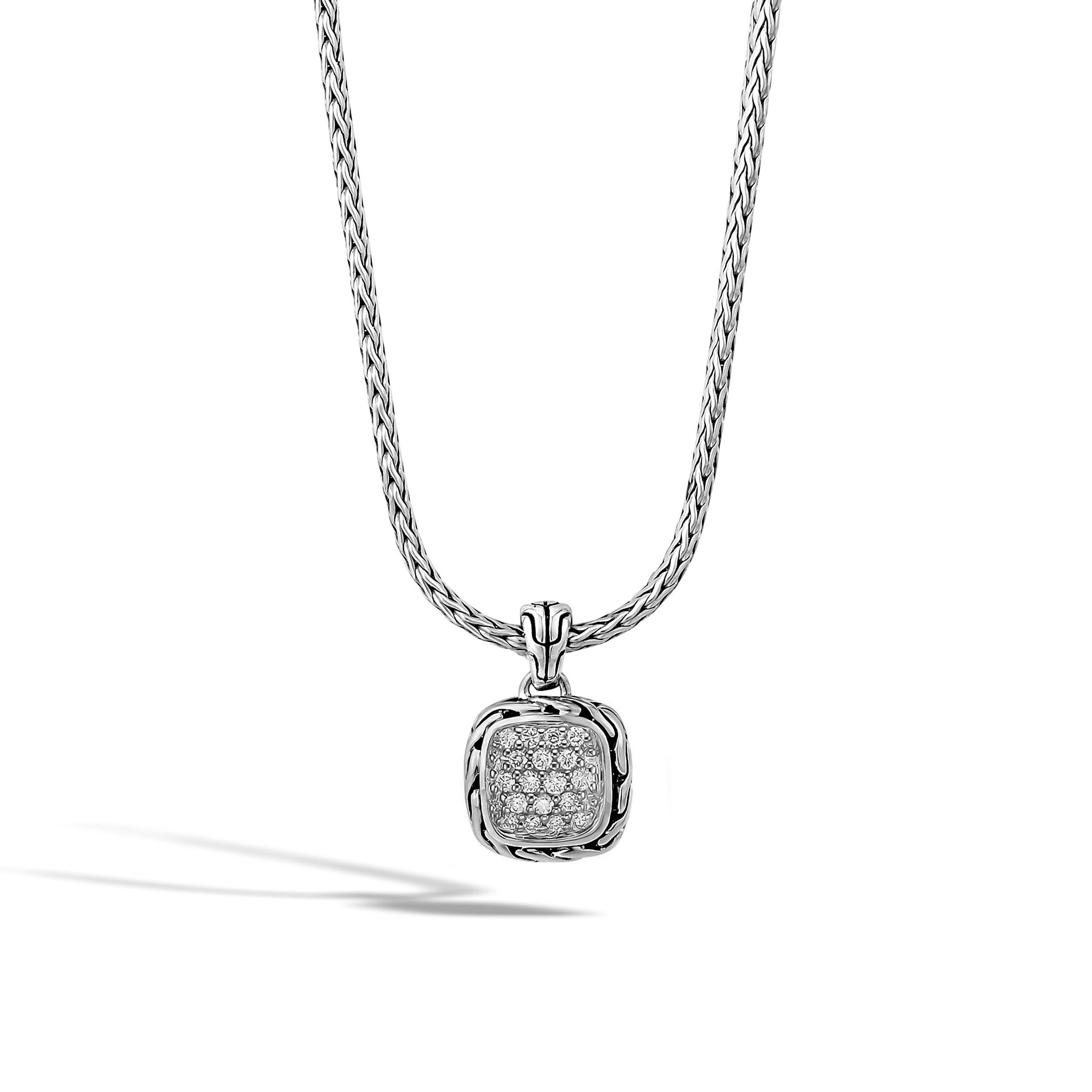 Sterling Silver and Diamond Pendant