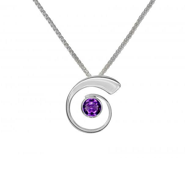 Faceted Amethyst Pendant