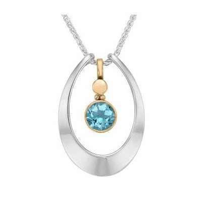 Blue Topaz Pendant
